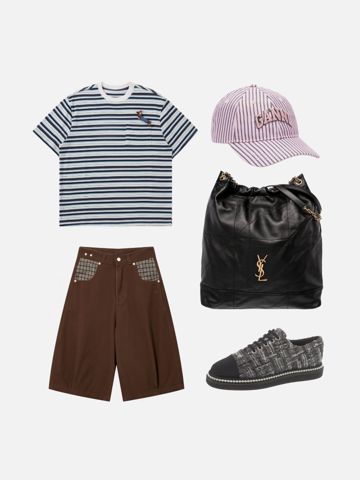 Haaura Plaid Pocket Jorts