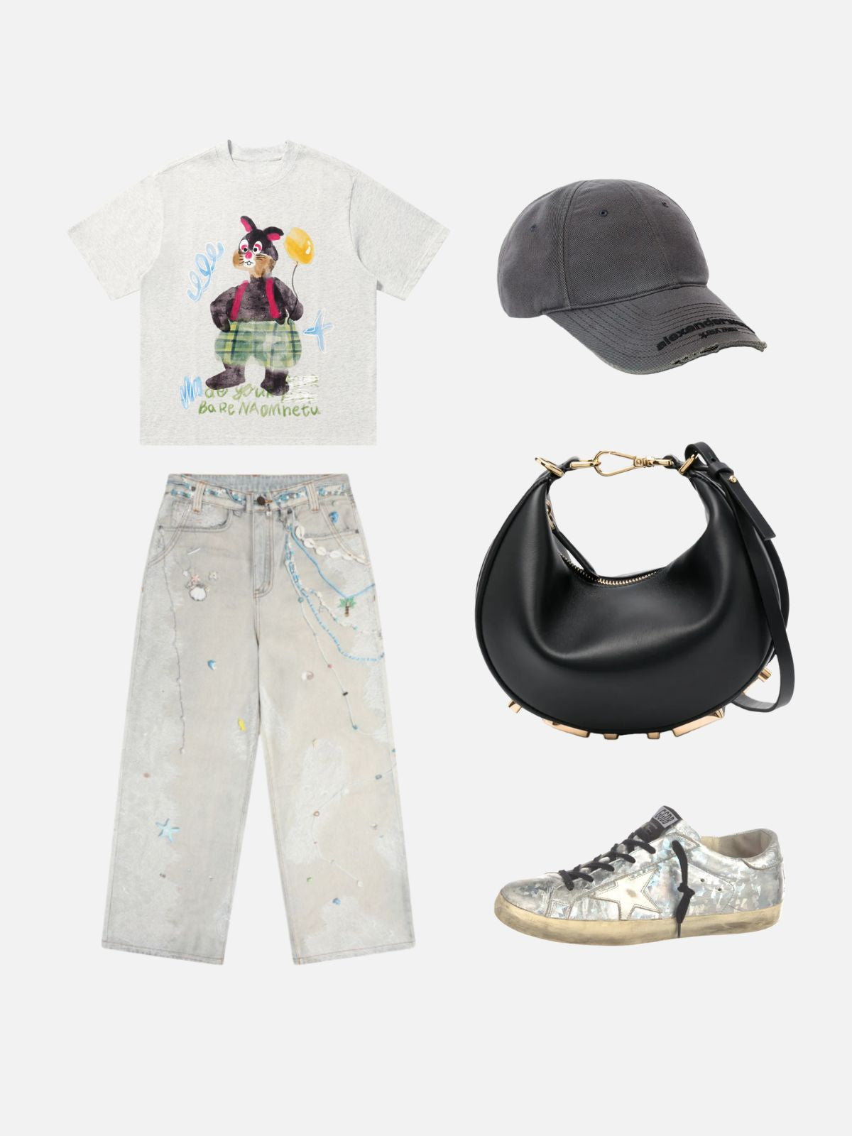 Haaura Cartoon Rabbit Tee