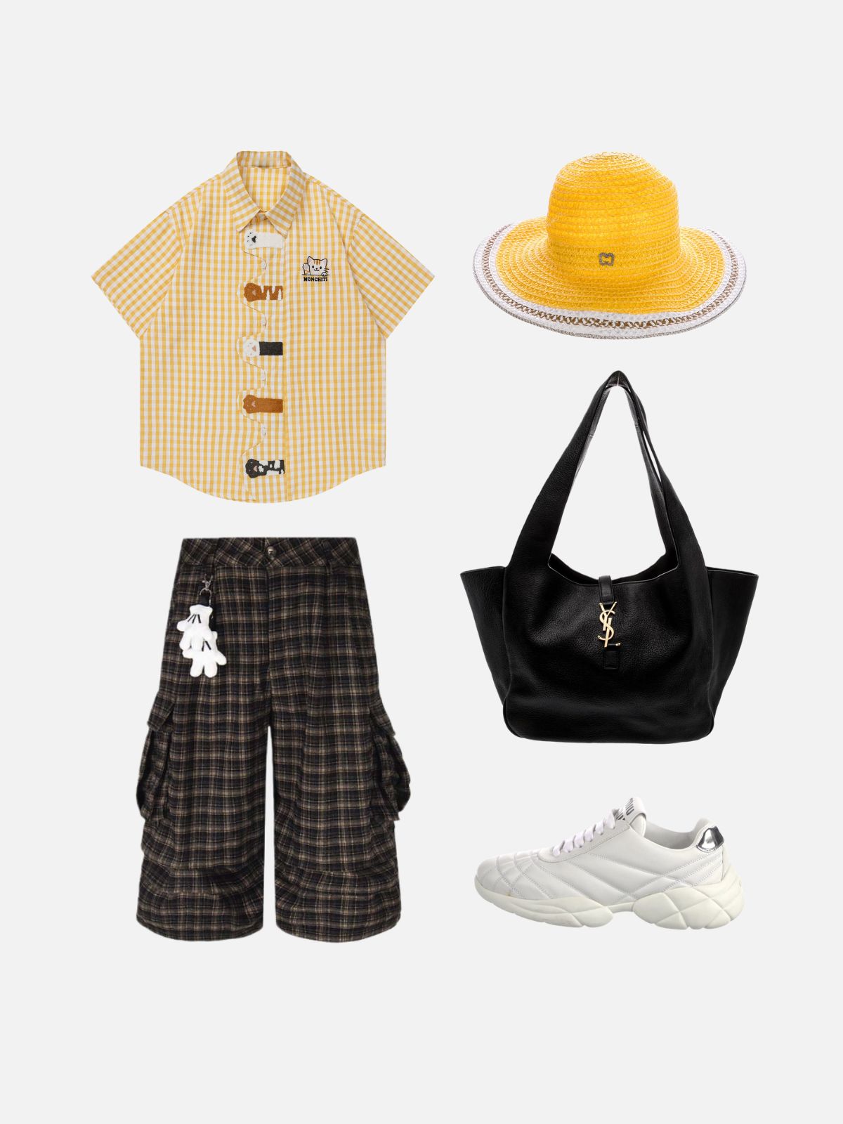 Haaura Cartoon Cat & Paw Print Shirt
