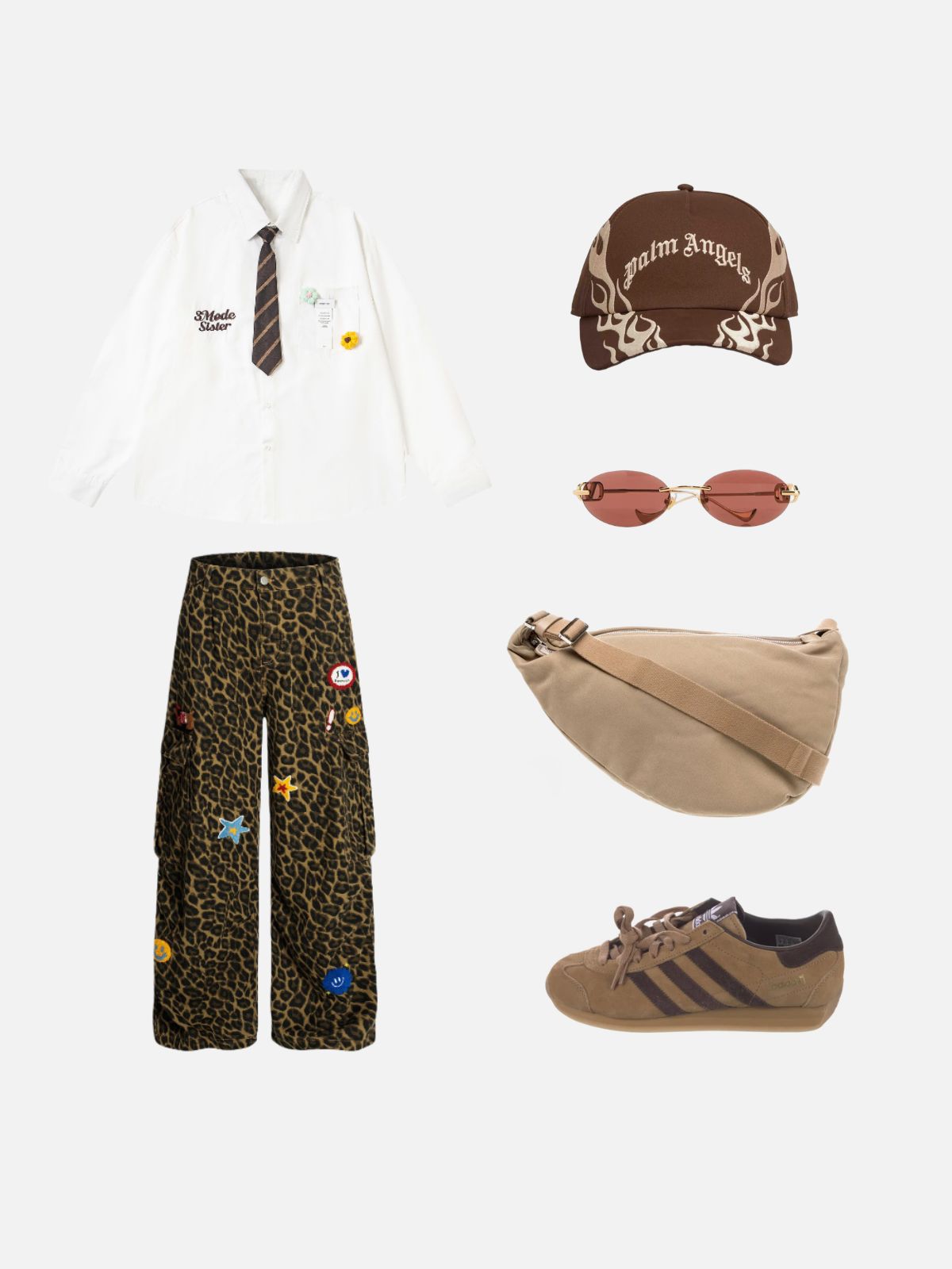 Haaura Bow Tie Floral Shirt