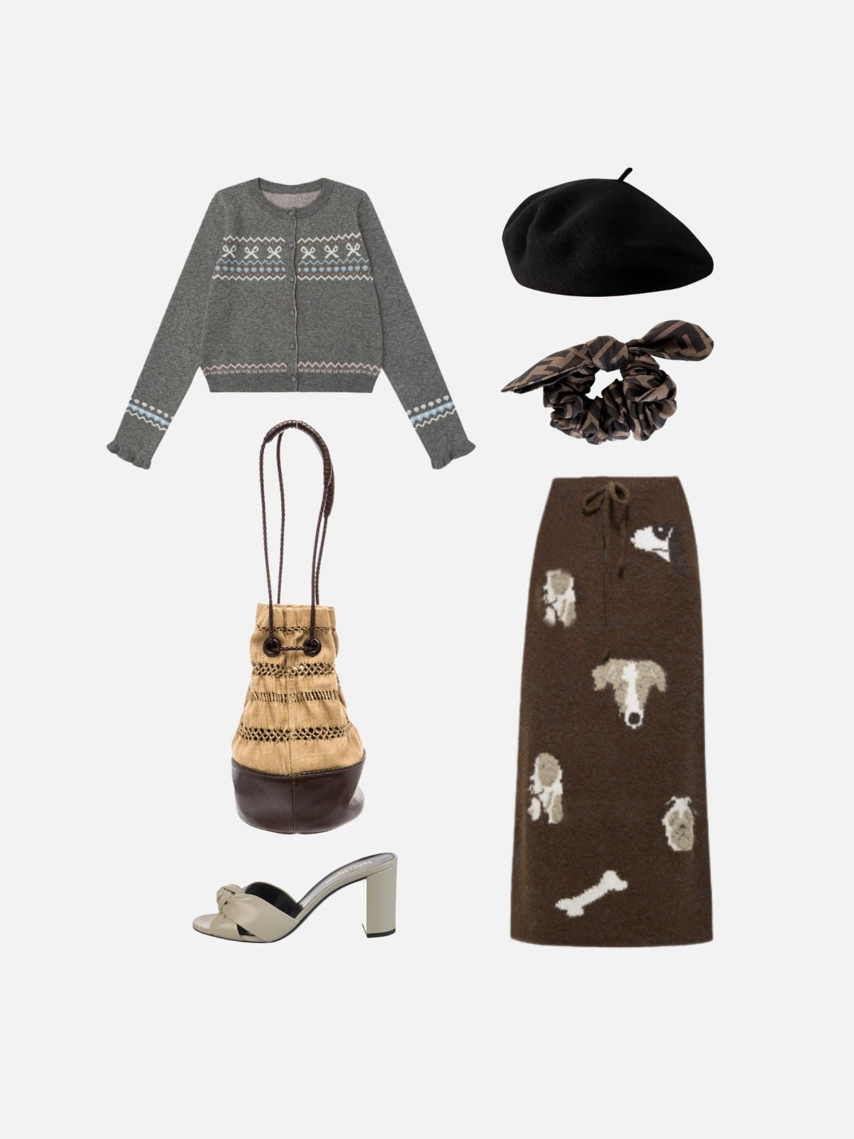 Haaura Wool Tilted Top Beret