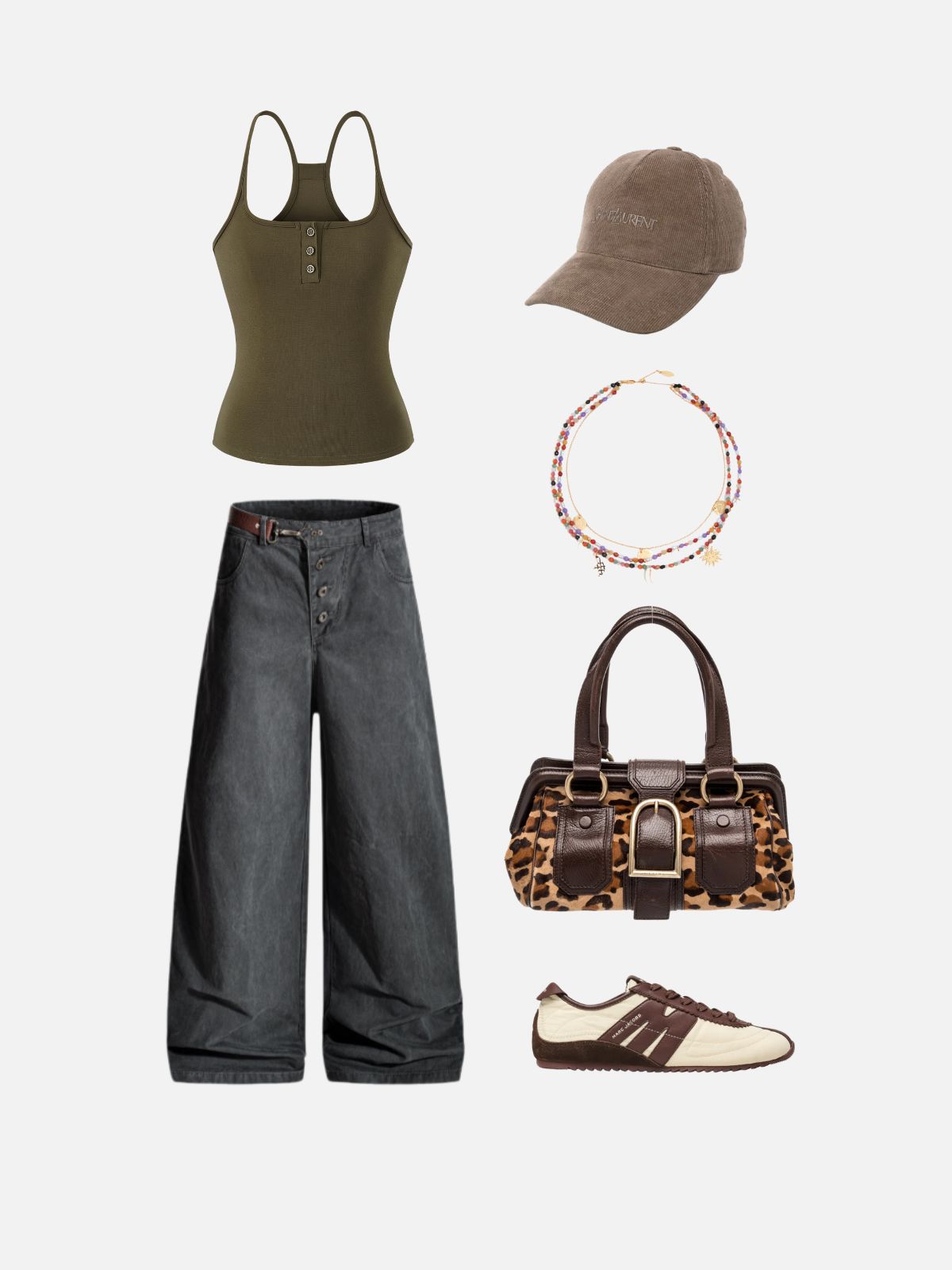Haaura Button Cami Top