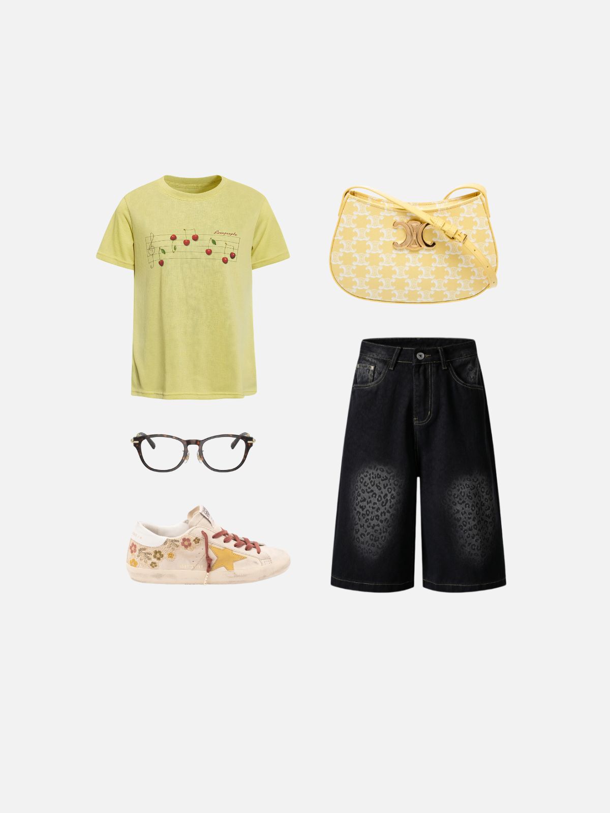 Haaura Musical Note & Cherry Tee