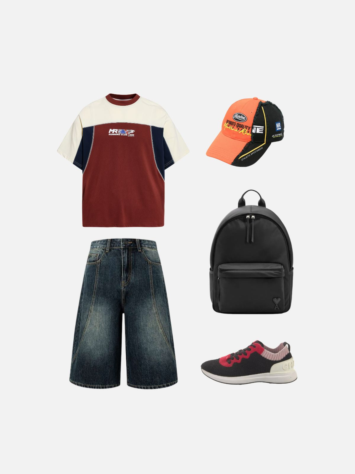 Haaura Vintage Color Block Running Club Tee