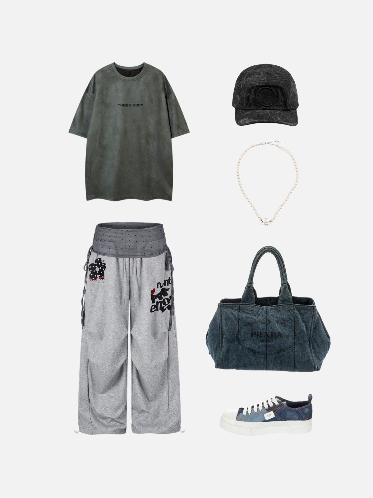 Haaura Baggy Funny Print Sweatpants