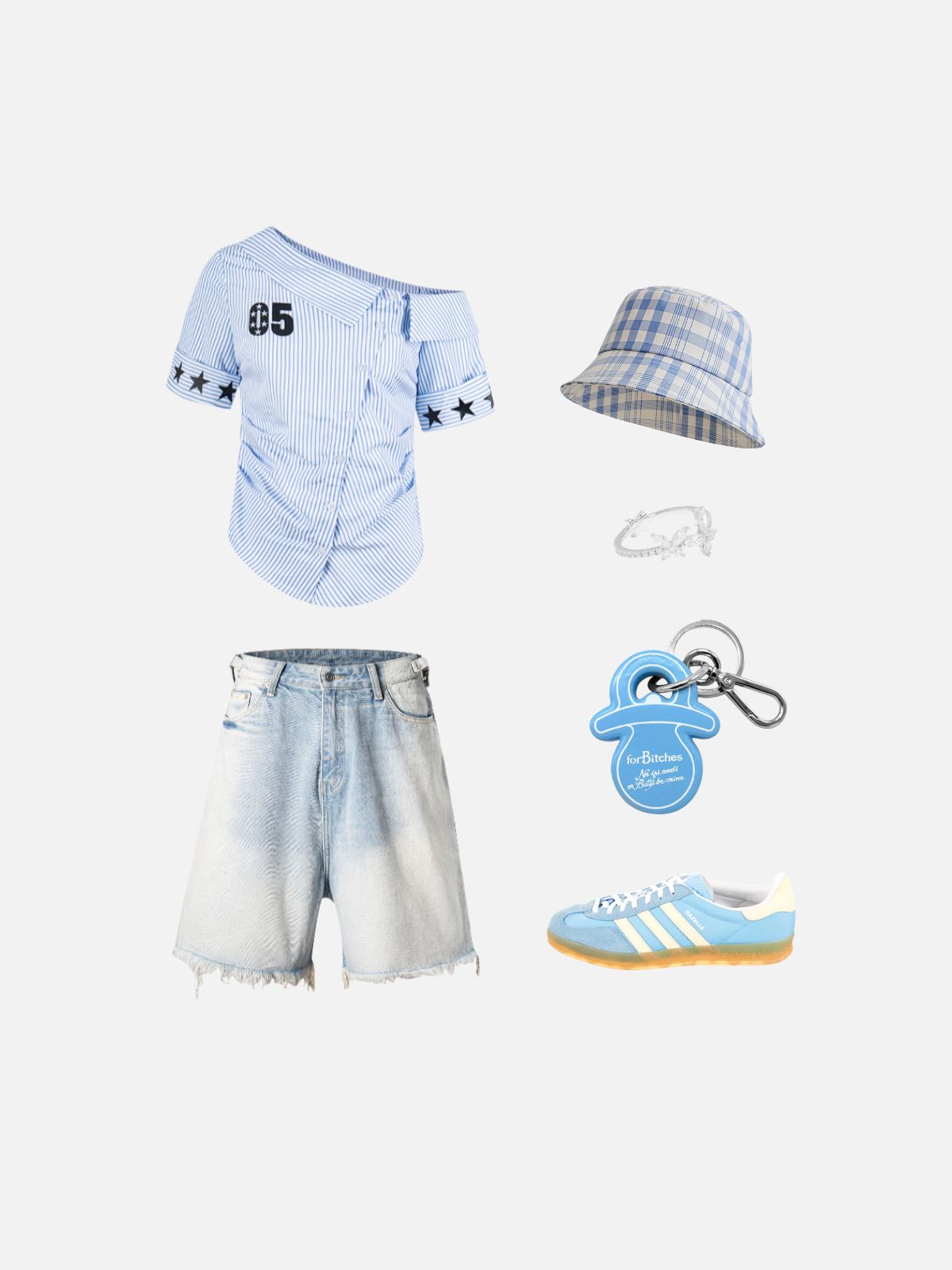 Haaura Gingham Bucket Hat
