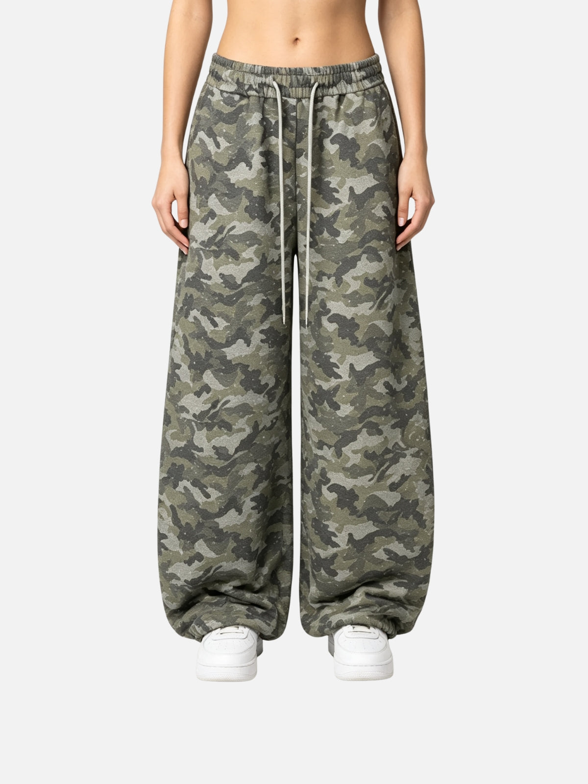 Haaura Camo Drawstring Baggy Sweatpants