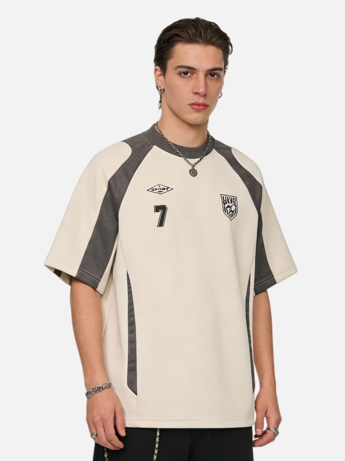 Haaura No.7 Sport Contrast Panel Tee