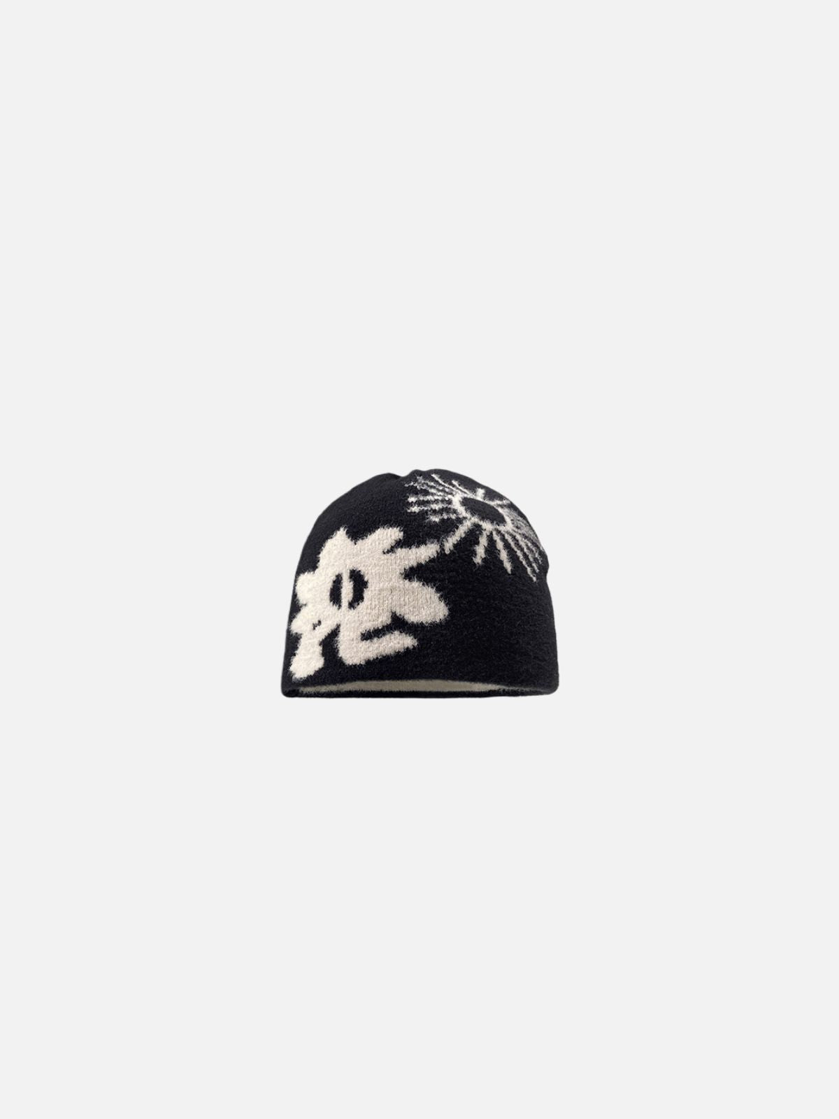 Haaura Ink Wash Floral Knit Beanie