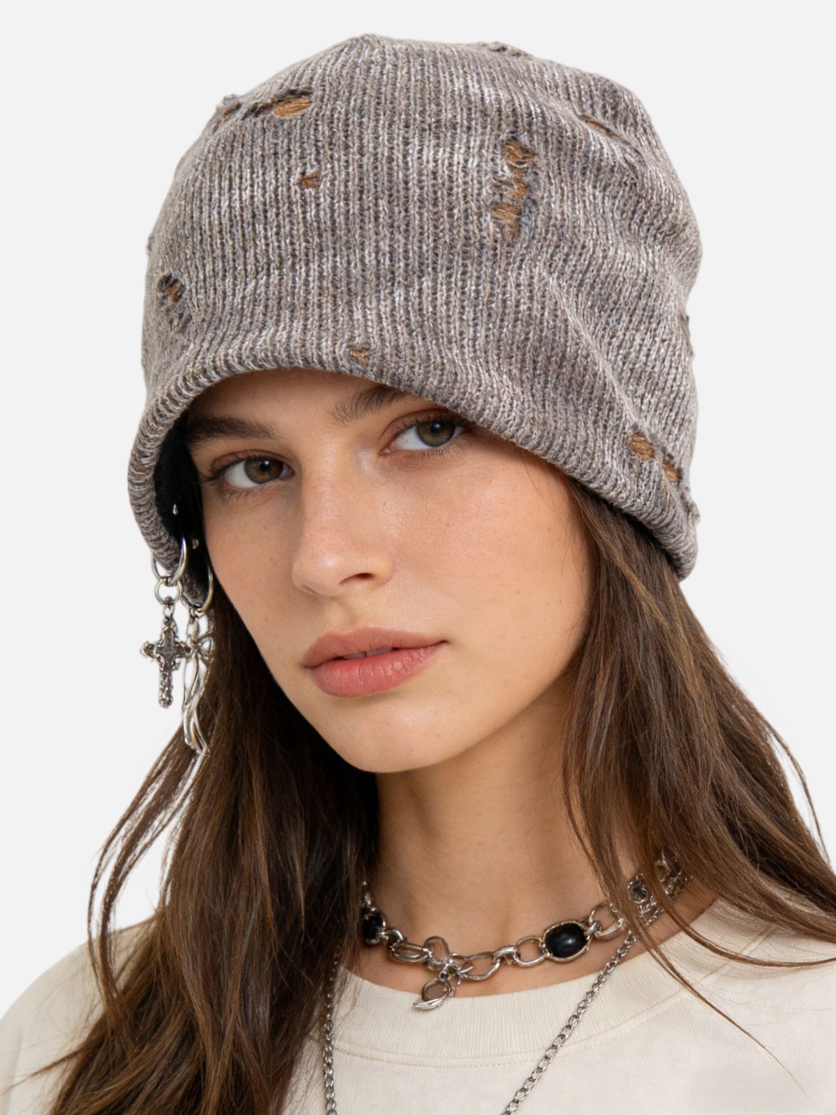 Haaura Cross Pendant Beanie