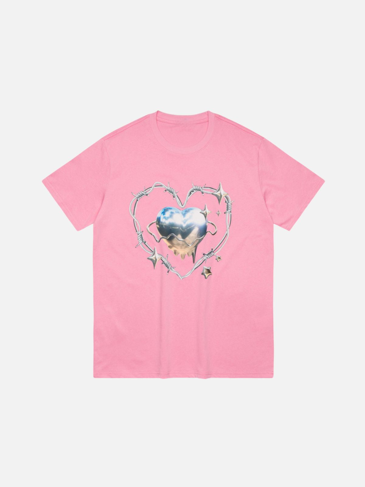 Haaura Barbed Wire Metal Heart Tee