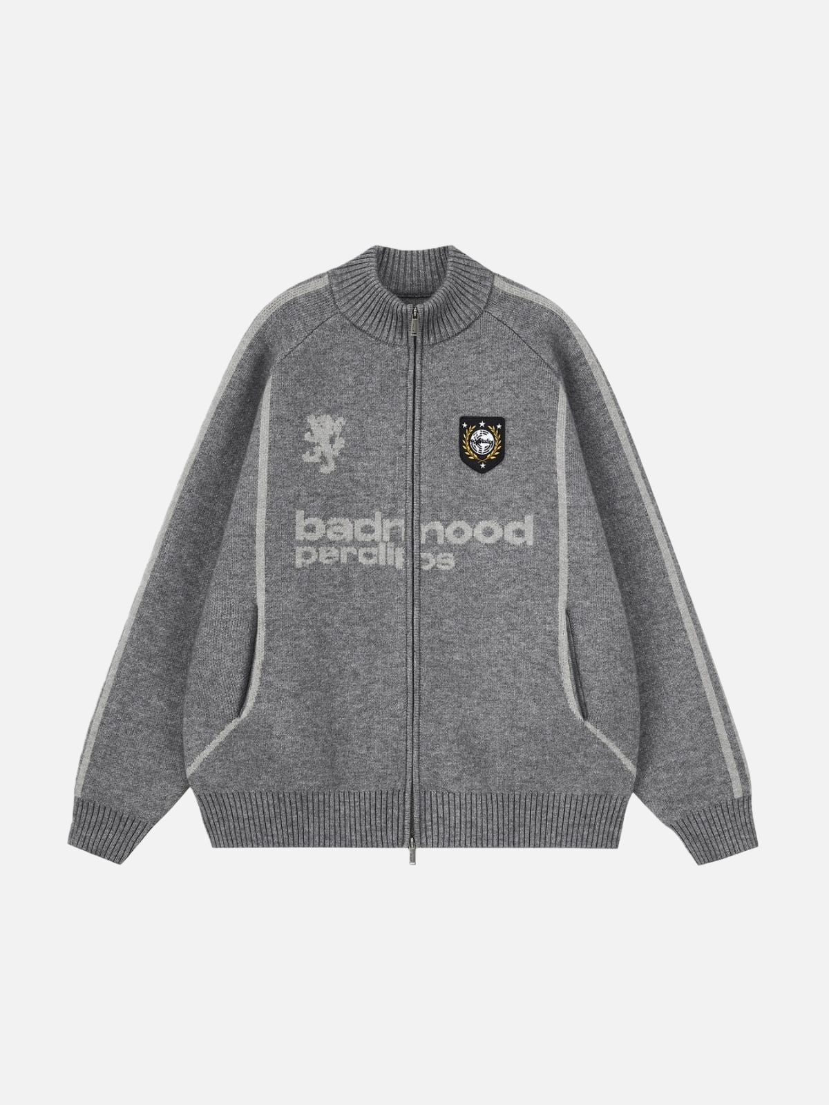 Haaura Striped Zip Hoodie