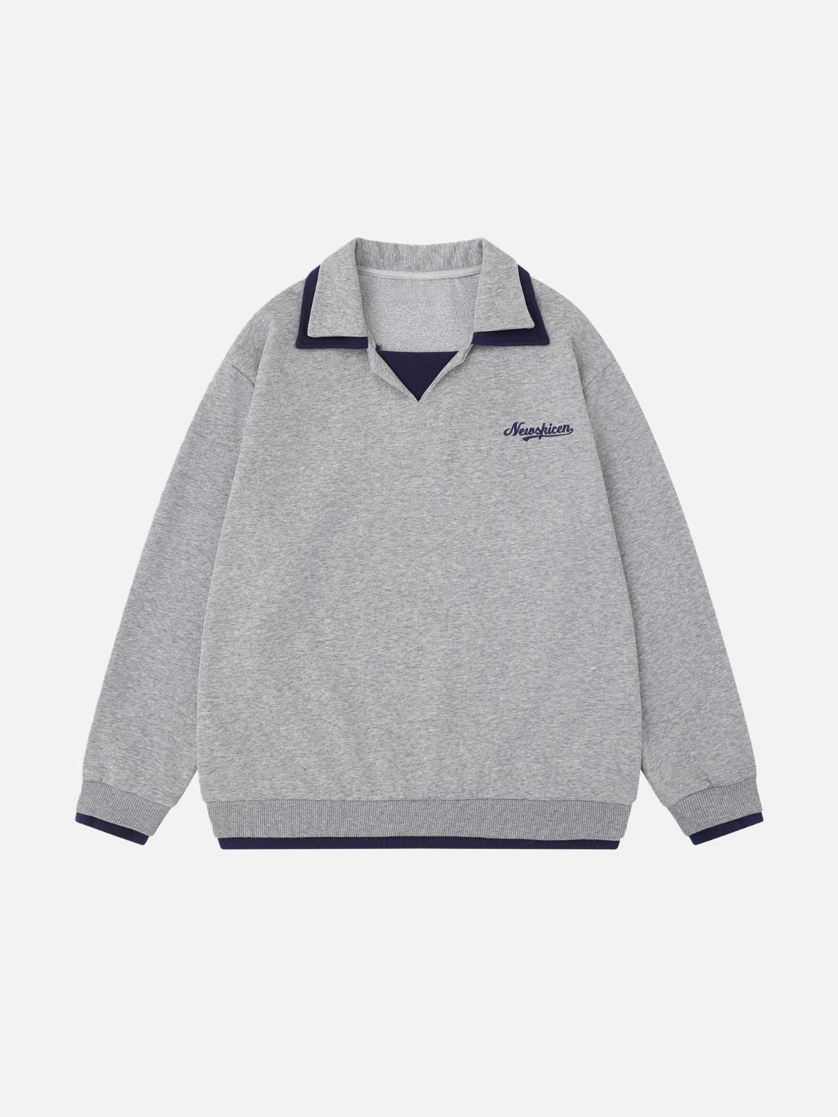 Haaura Color Block Polo Sweatshirt