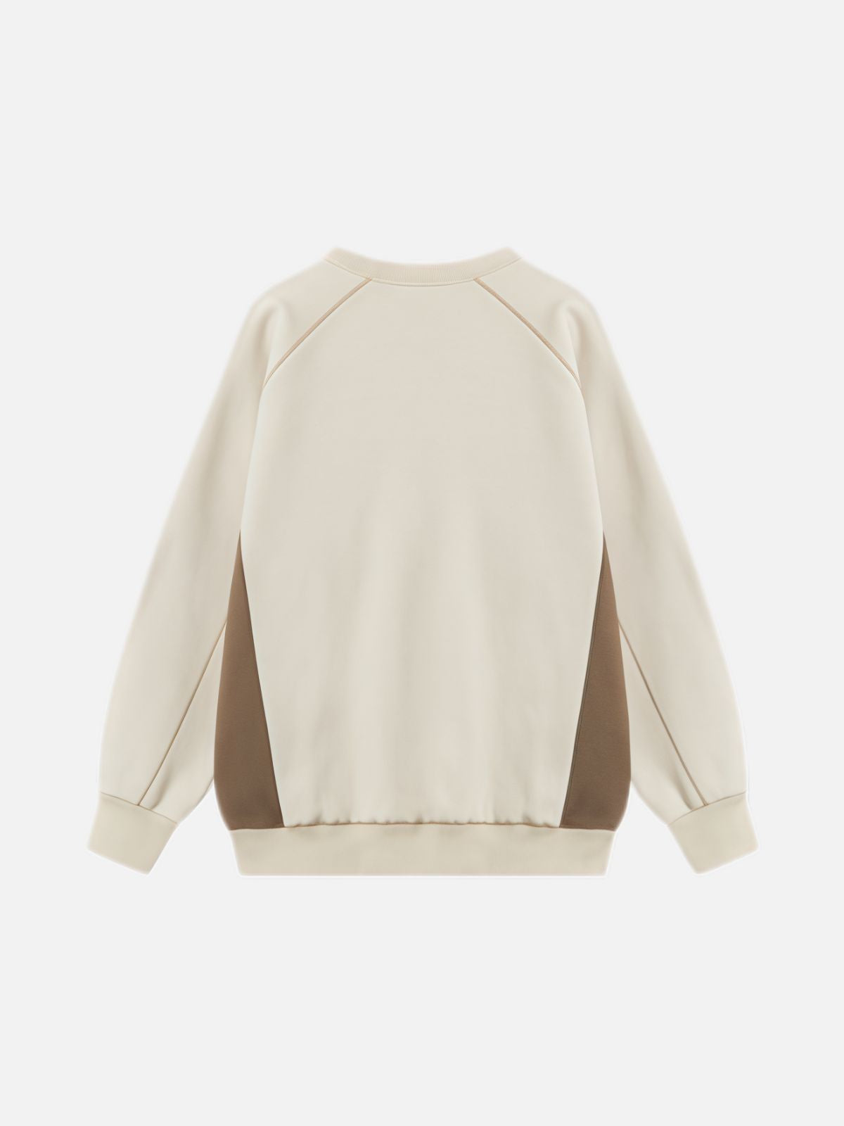 Haaura Mountain Embroidery Patchwork Sweatshirt