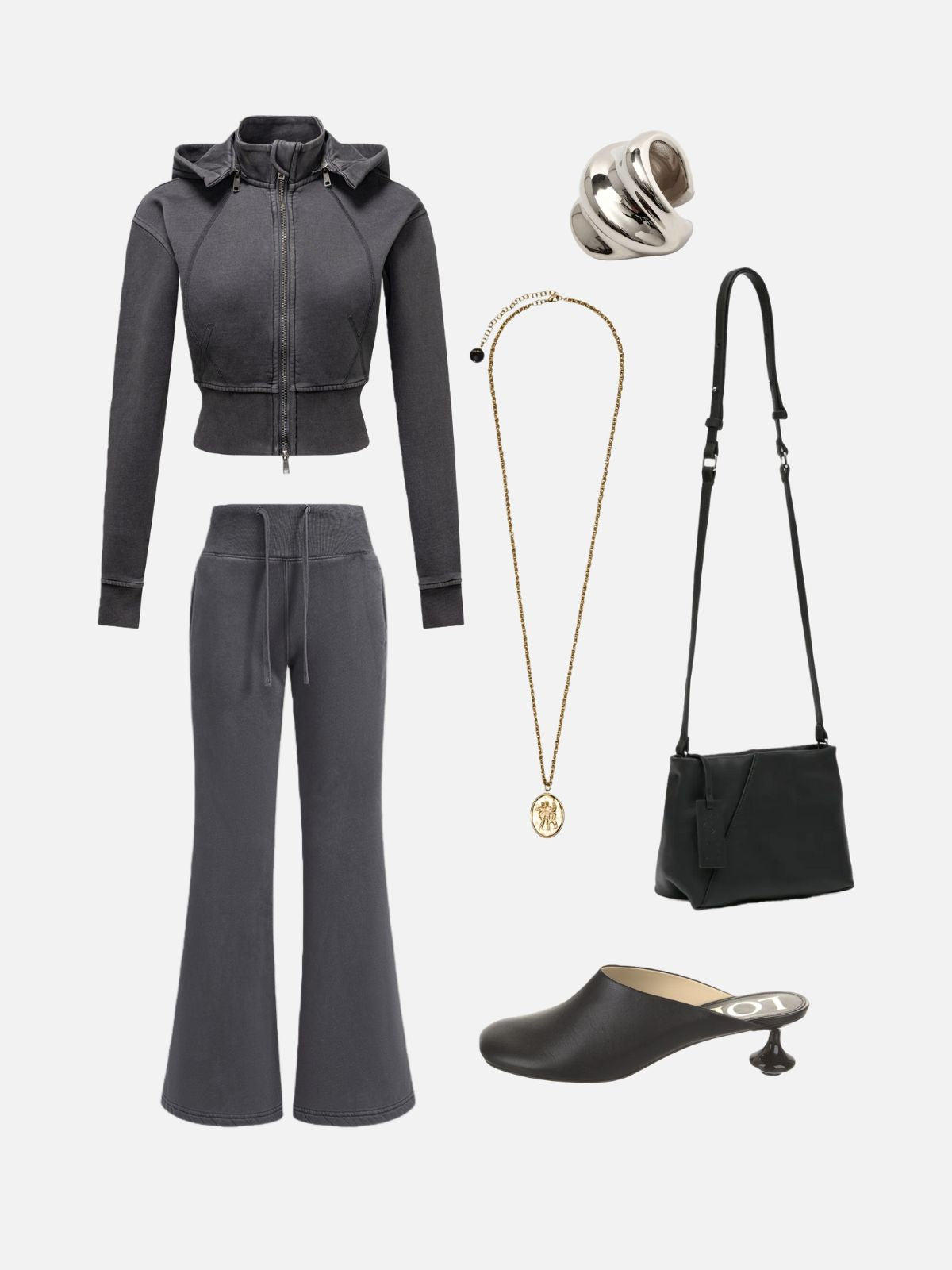 Haaura Classic Short Pile Zip-Up Hoodie