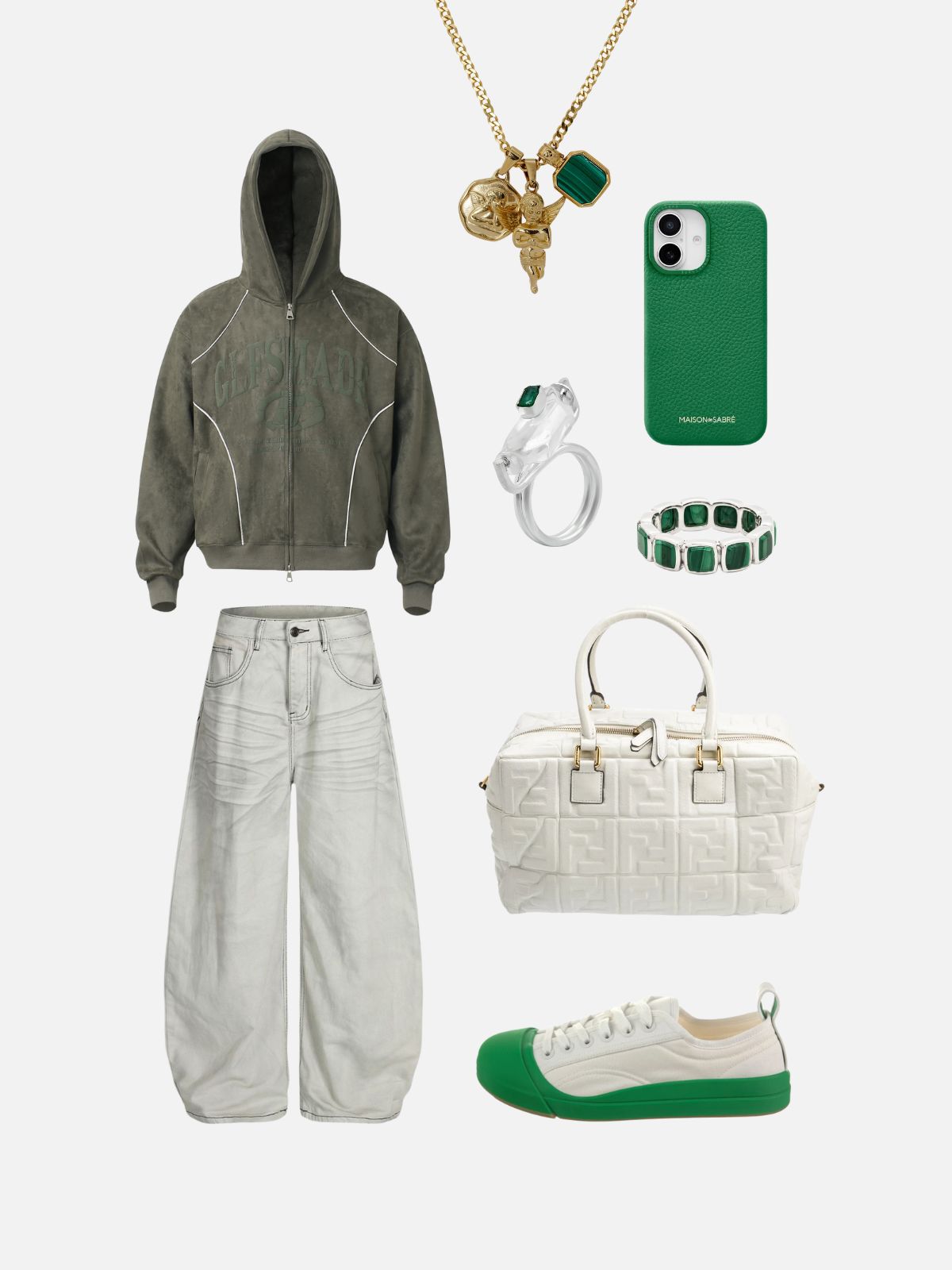 Haaura Suede Hooded Zip Jacket
