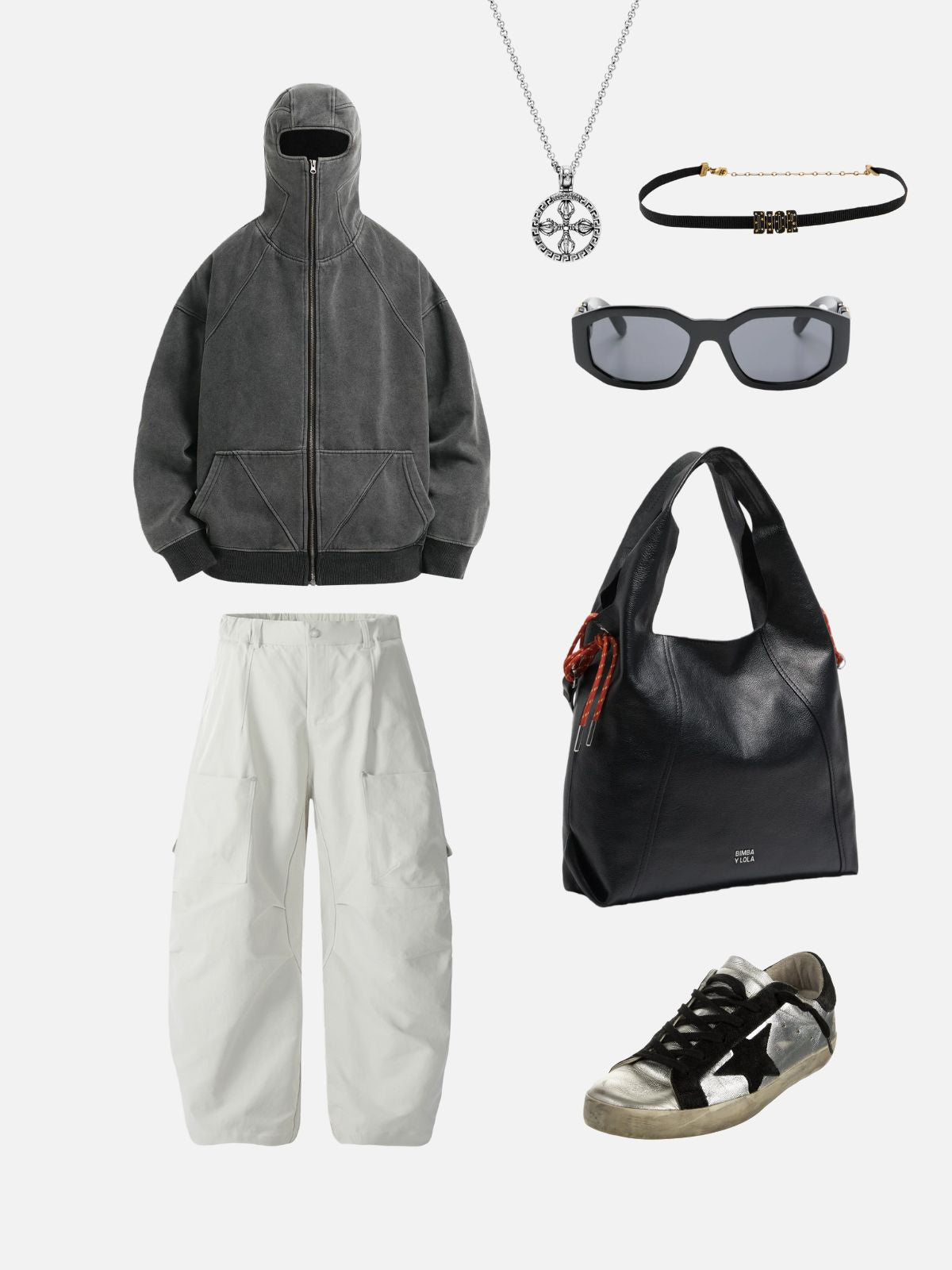 Haaura Full-Zip High-Neck Hoodie