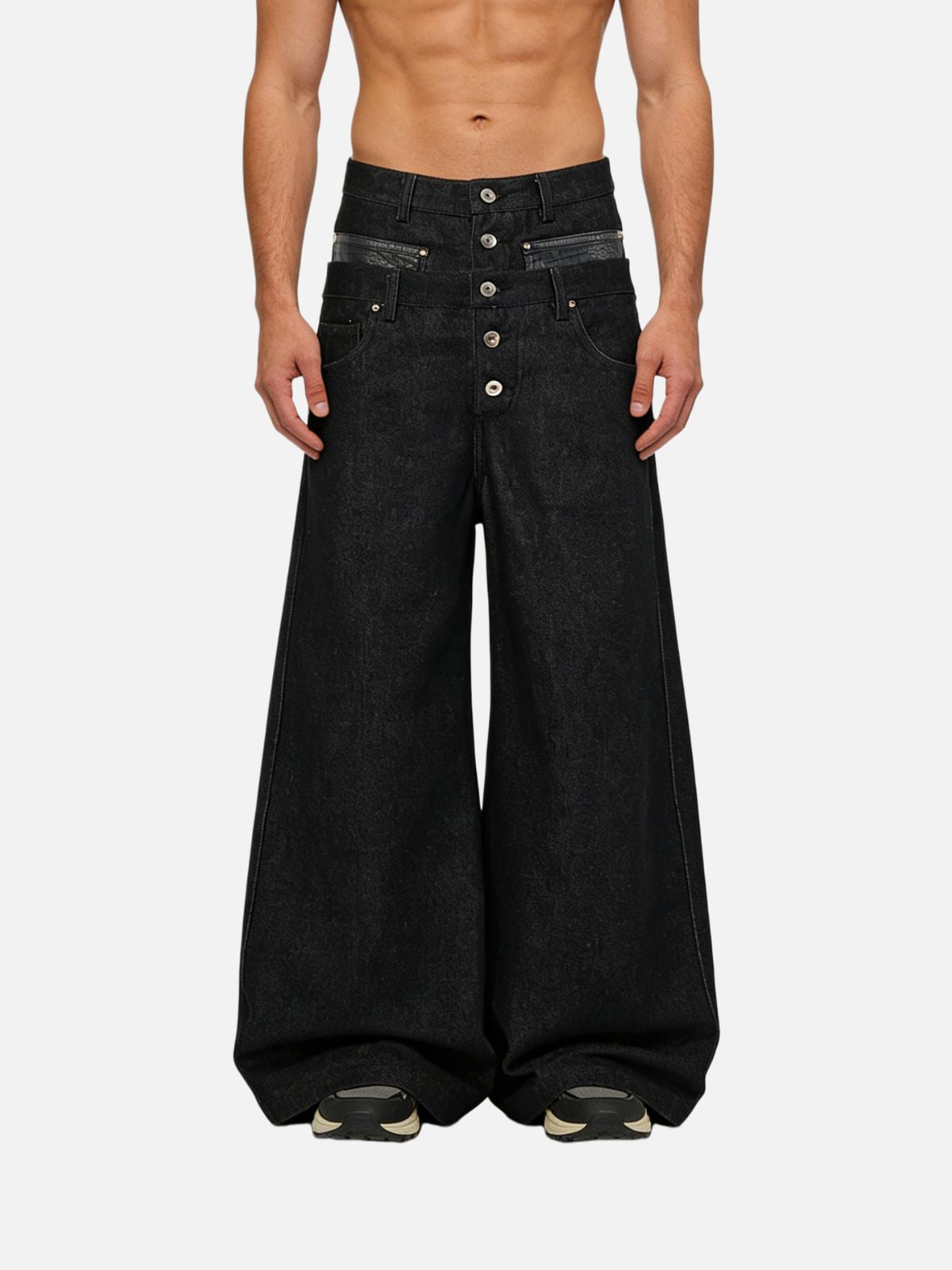 Haaura Double Waist Baggy Jeans