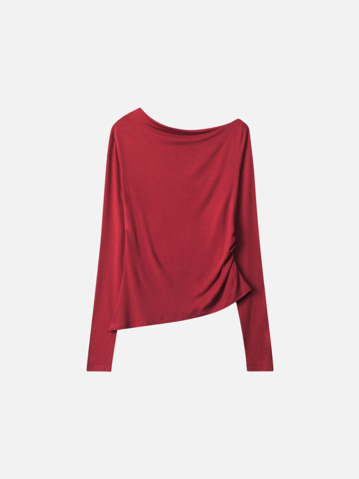 Haaura Asymmetric Draped One-Shoulder Top
