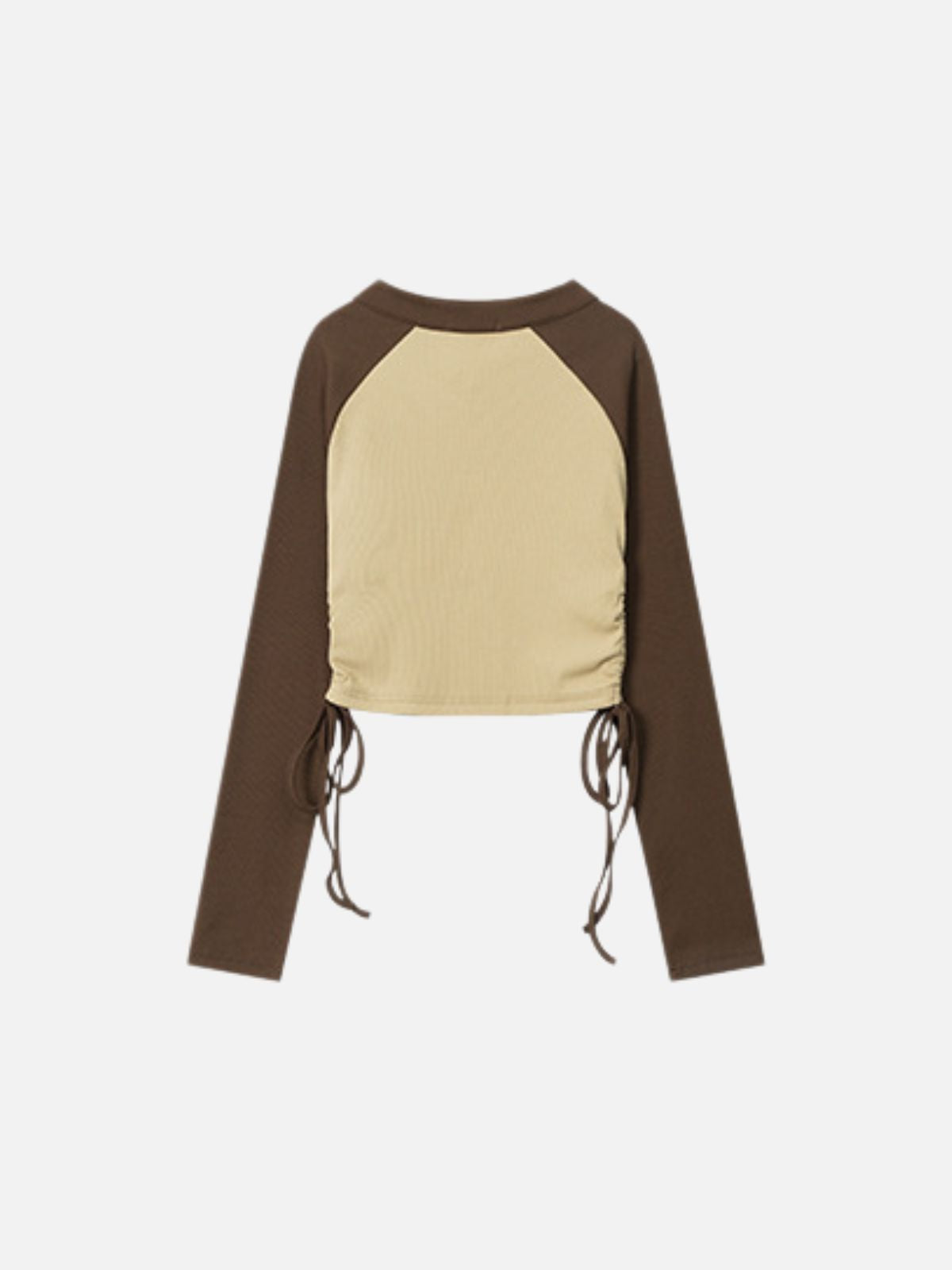 Haaura Metal Ring & Tie-Dye Drawstring Top