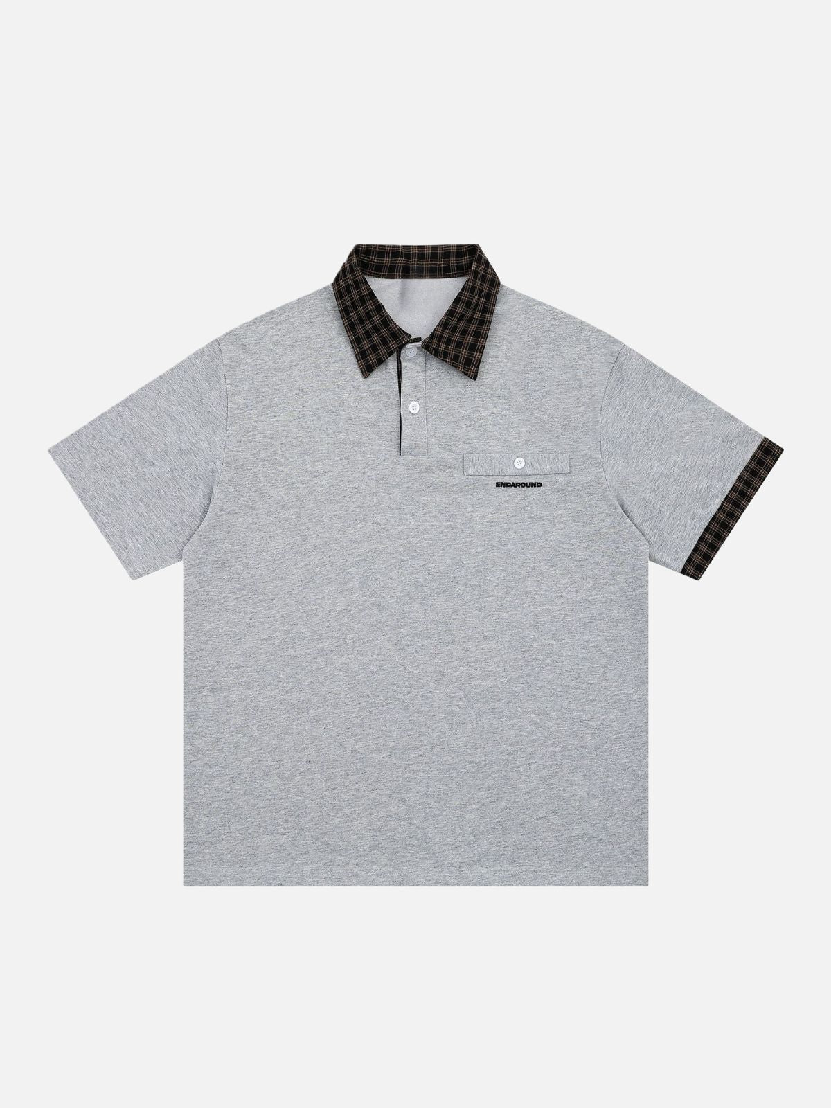 Haaura Plaid-Trim Polo Shirt
