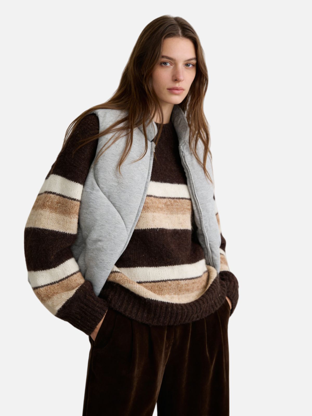 Haaura Quilted Puffer Zip-Up Vest