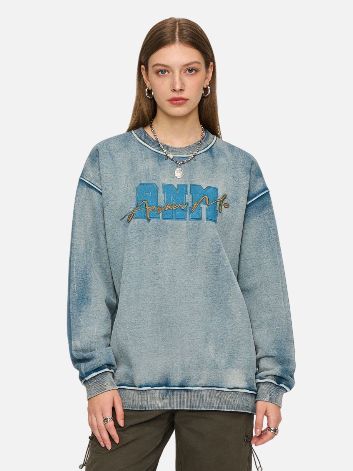Haaura “ANM” Embroidered Sweatshirt