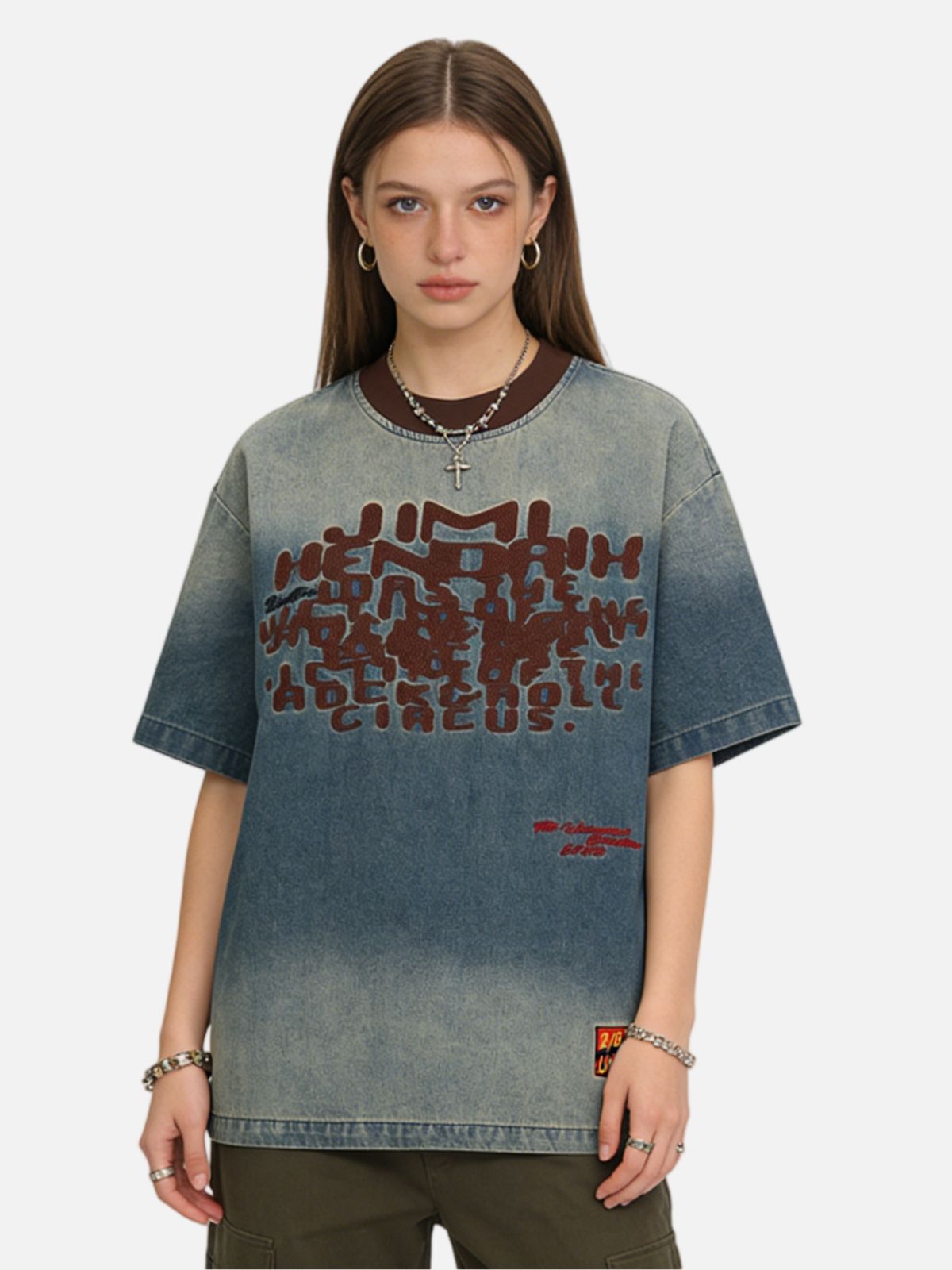 Haaura Vintage Washed Denim Tee