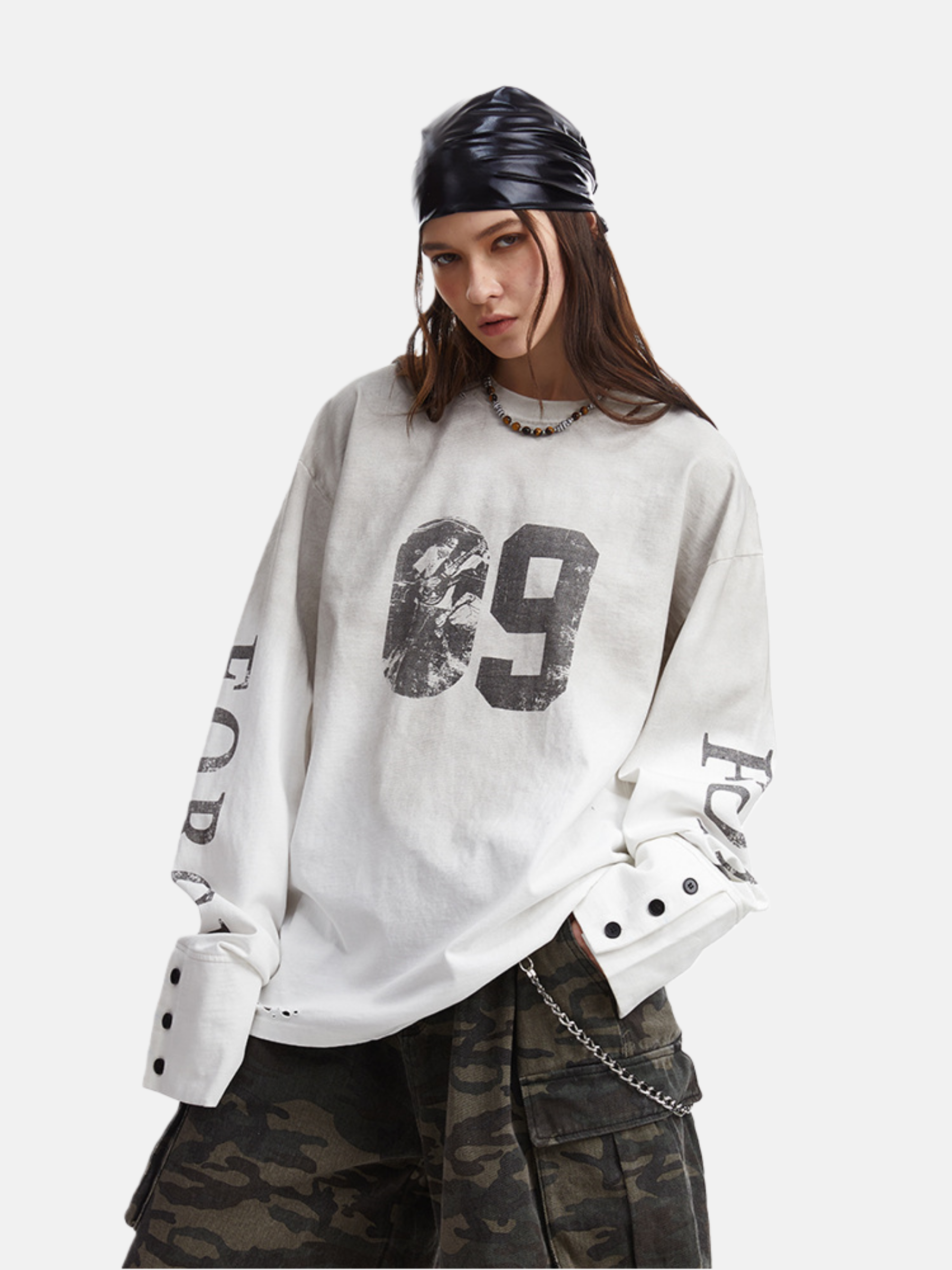Haaura 09 Force Distressed Long Sleeve Tee