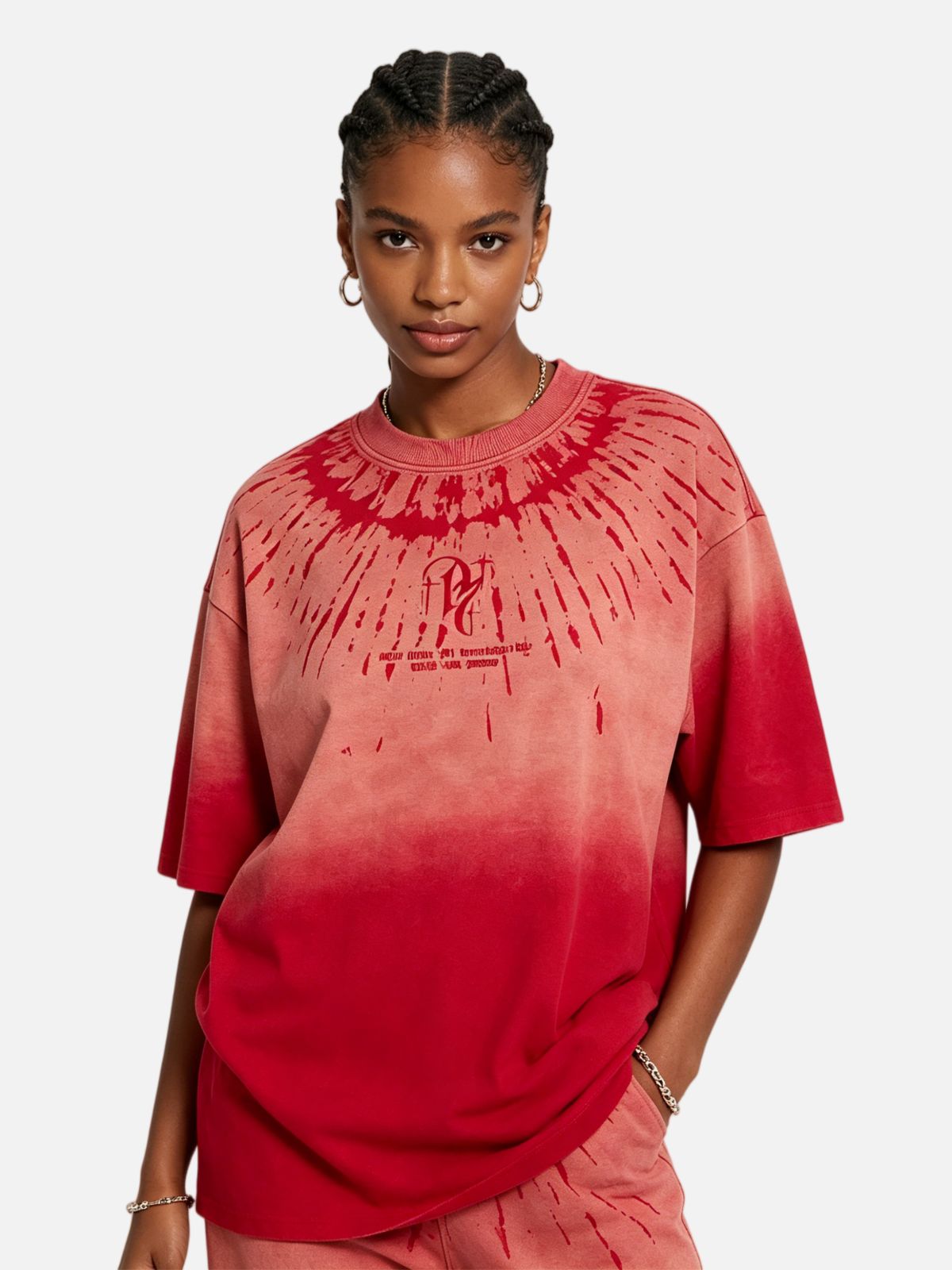 Haaura Gradient Splash Graphic Tee