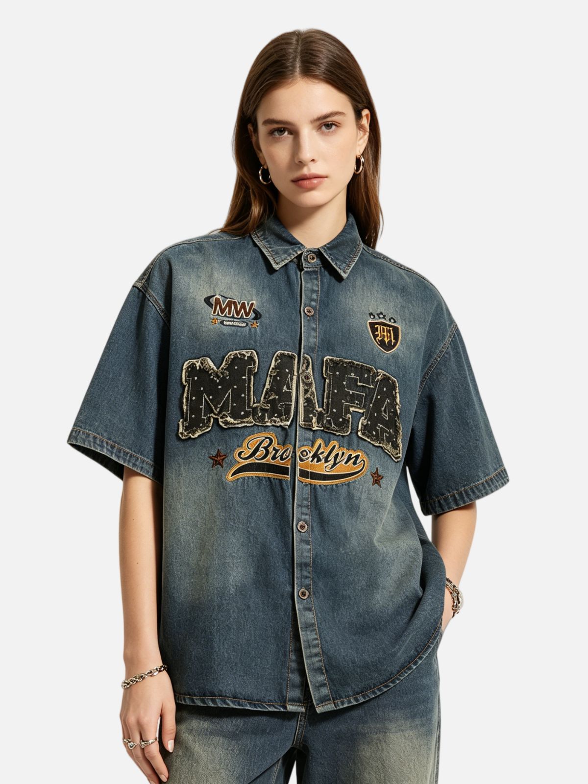 Haaura MAFA Brooklyn Washed Denim Shirt