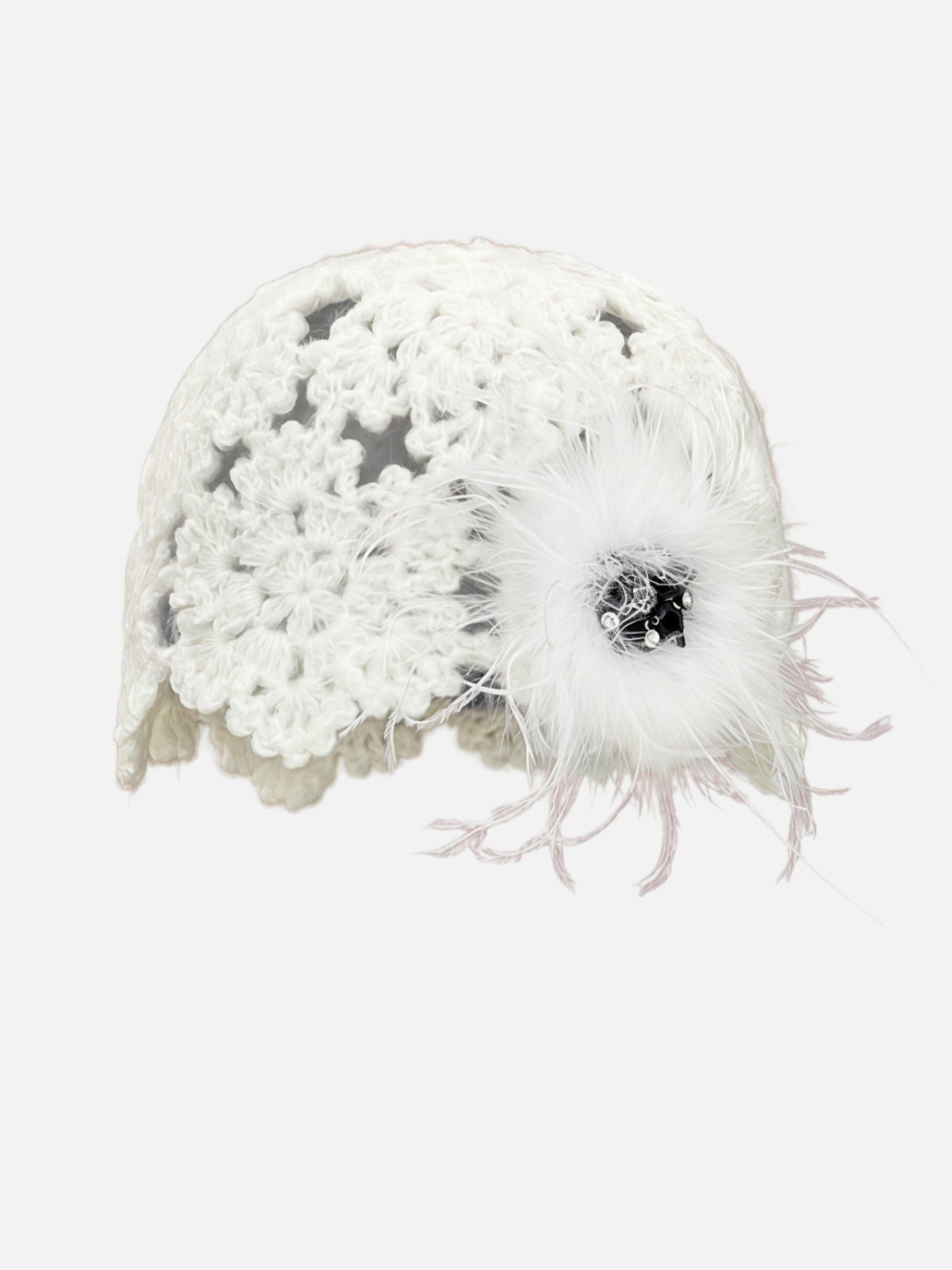 Hollow Star Feather Beanie