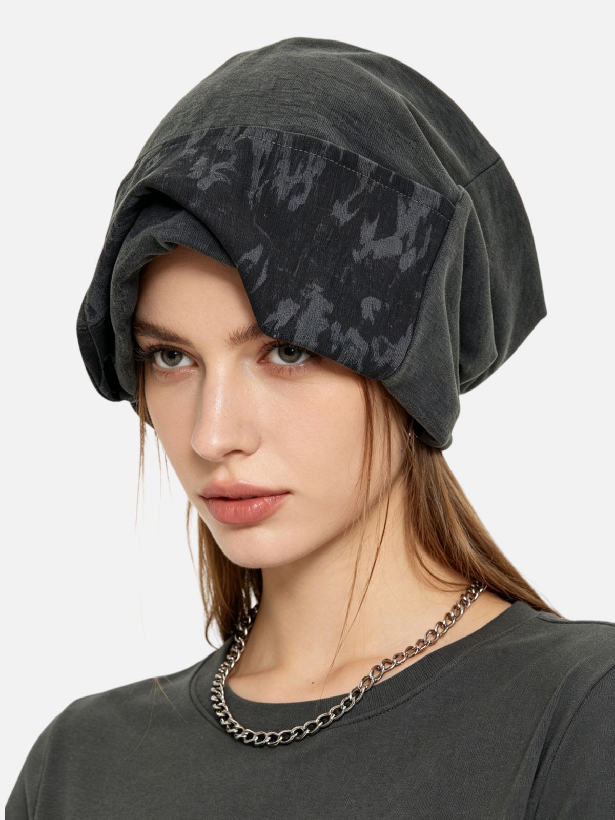 Haaura Vintage Camo Button Beanie