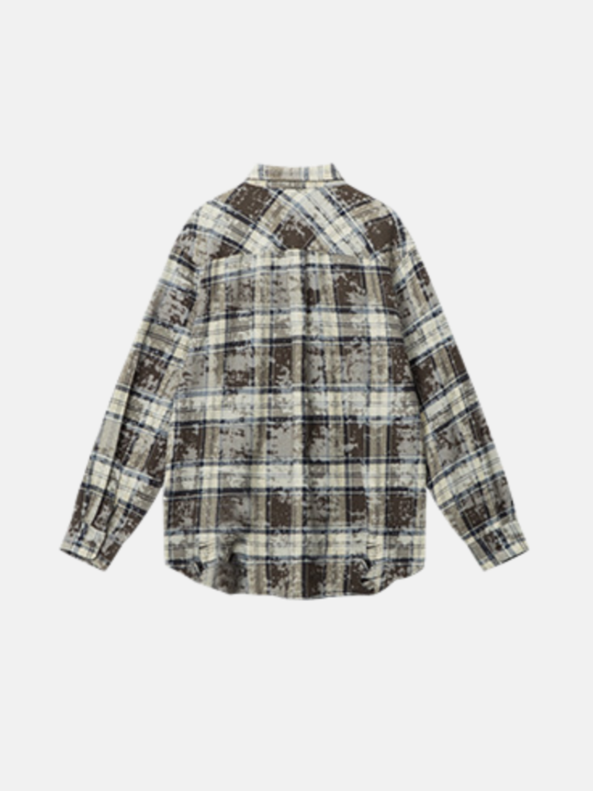 Haaura Washed Multi-Tone Plaid Shirt