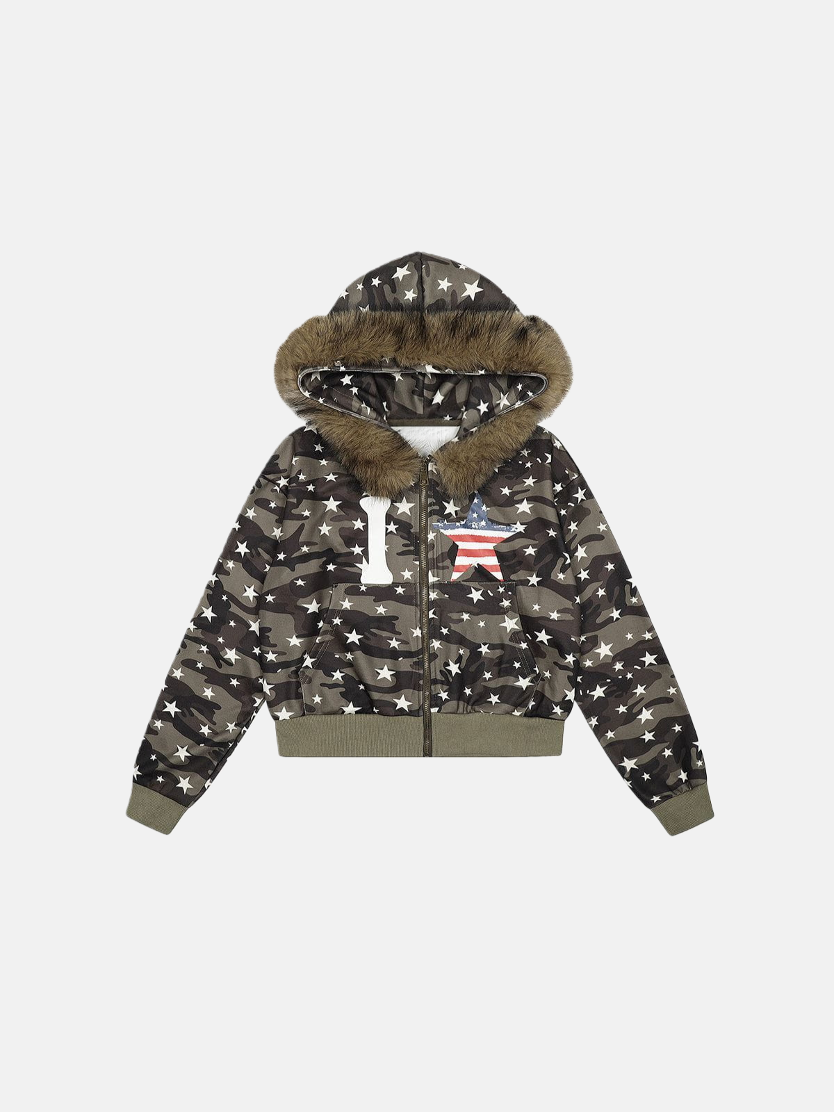 Haaura CAMO Star Zip Up Hoodie