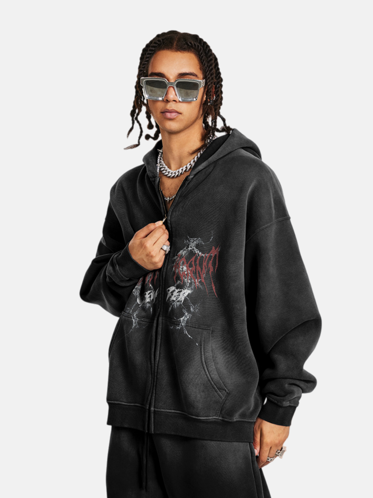 Haaura Zip-Up Hoodie