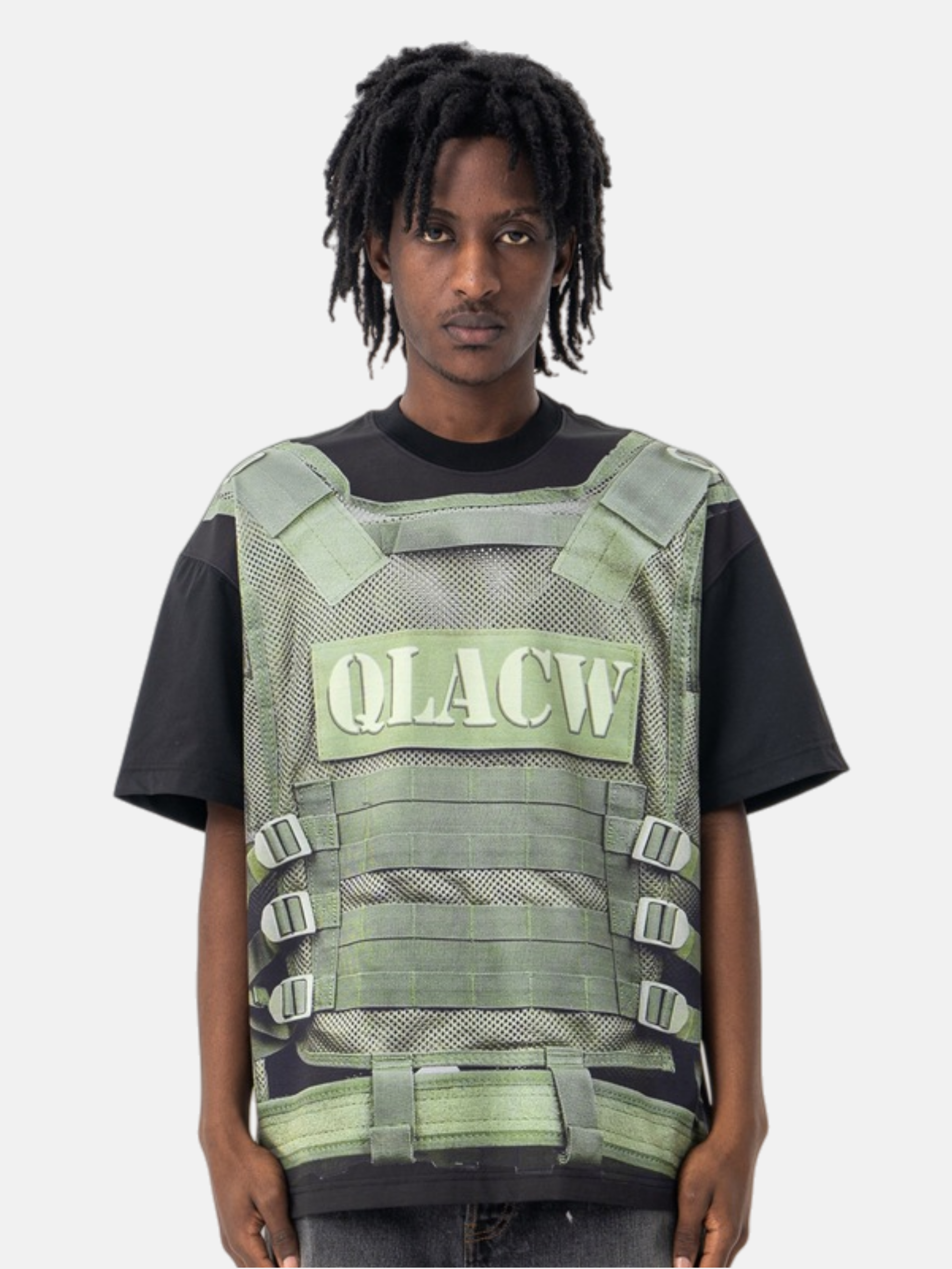 Haaura Tactical Vest Graphic Short Sleeve Tee