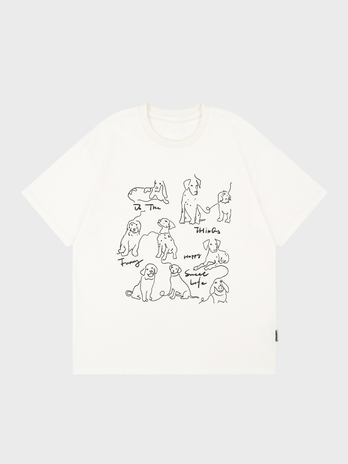 Haaura Sketch Dog Graphic Tee