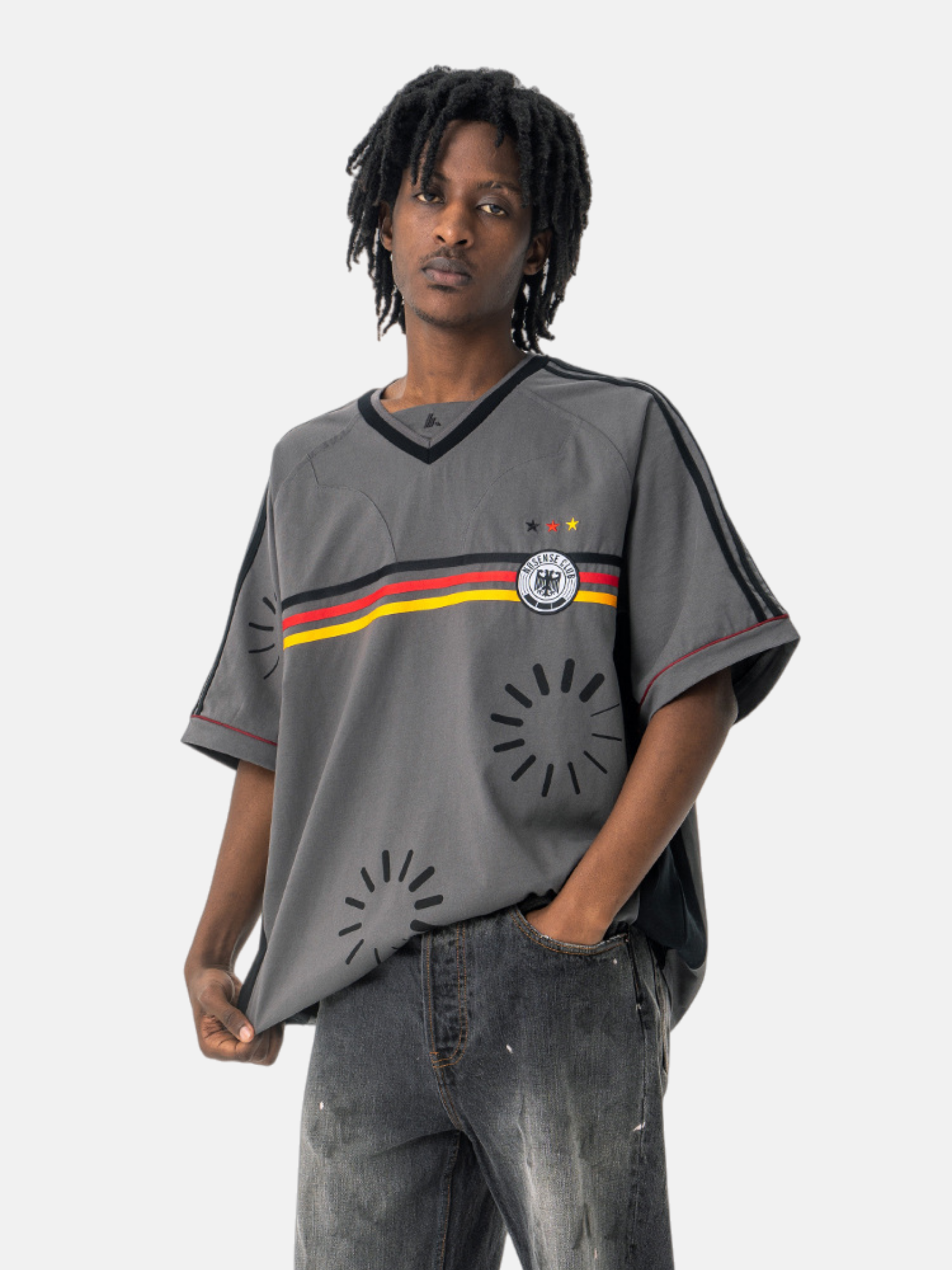 Haaura Star Stripe Radiate Short Sleeve Tee