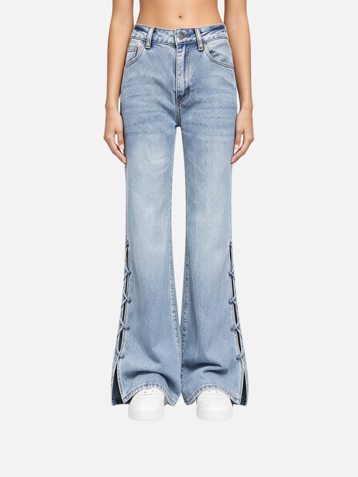 Haaura Star Stud Flare Jeans