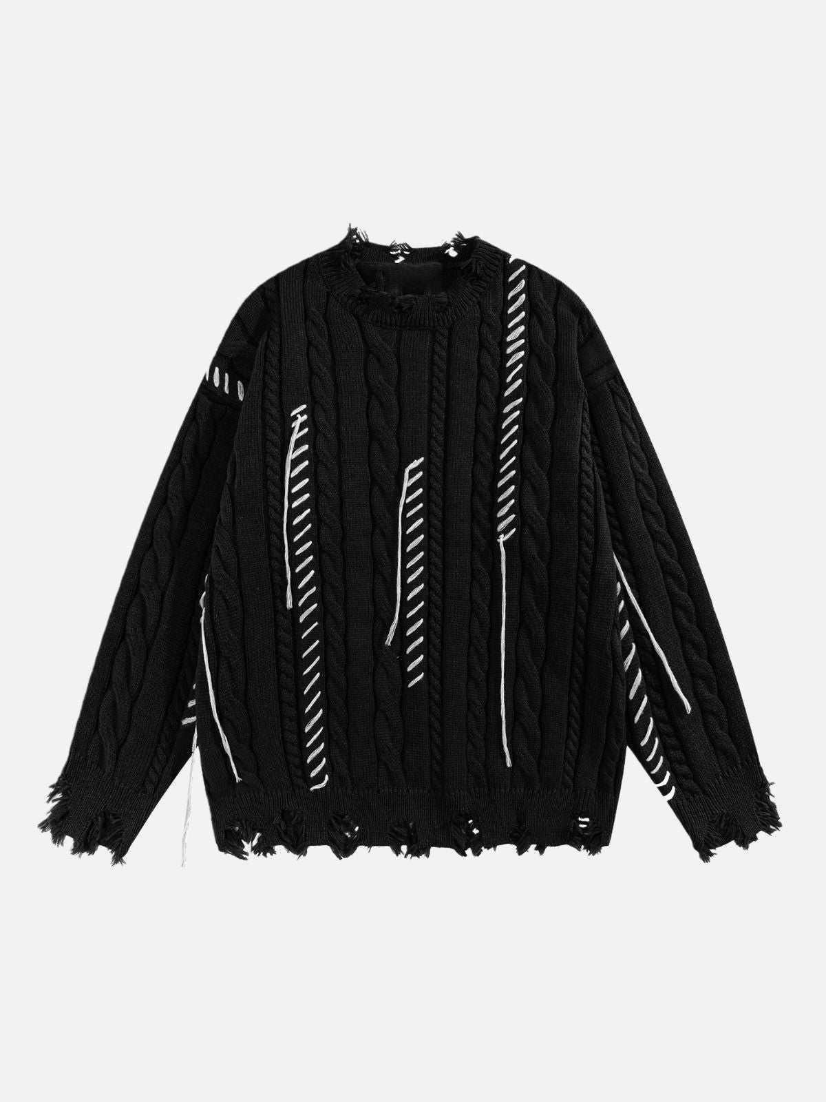 Haaura Destructed Rib Sweater