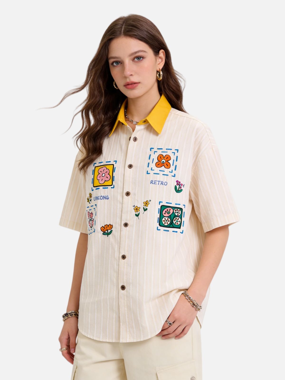 Haaura Retro Graphic Boxy Shirt