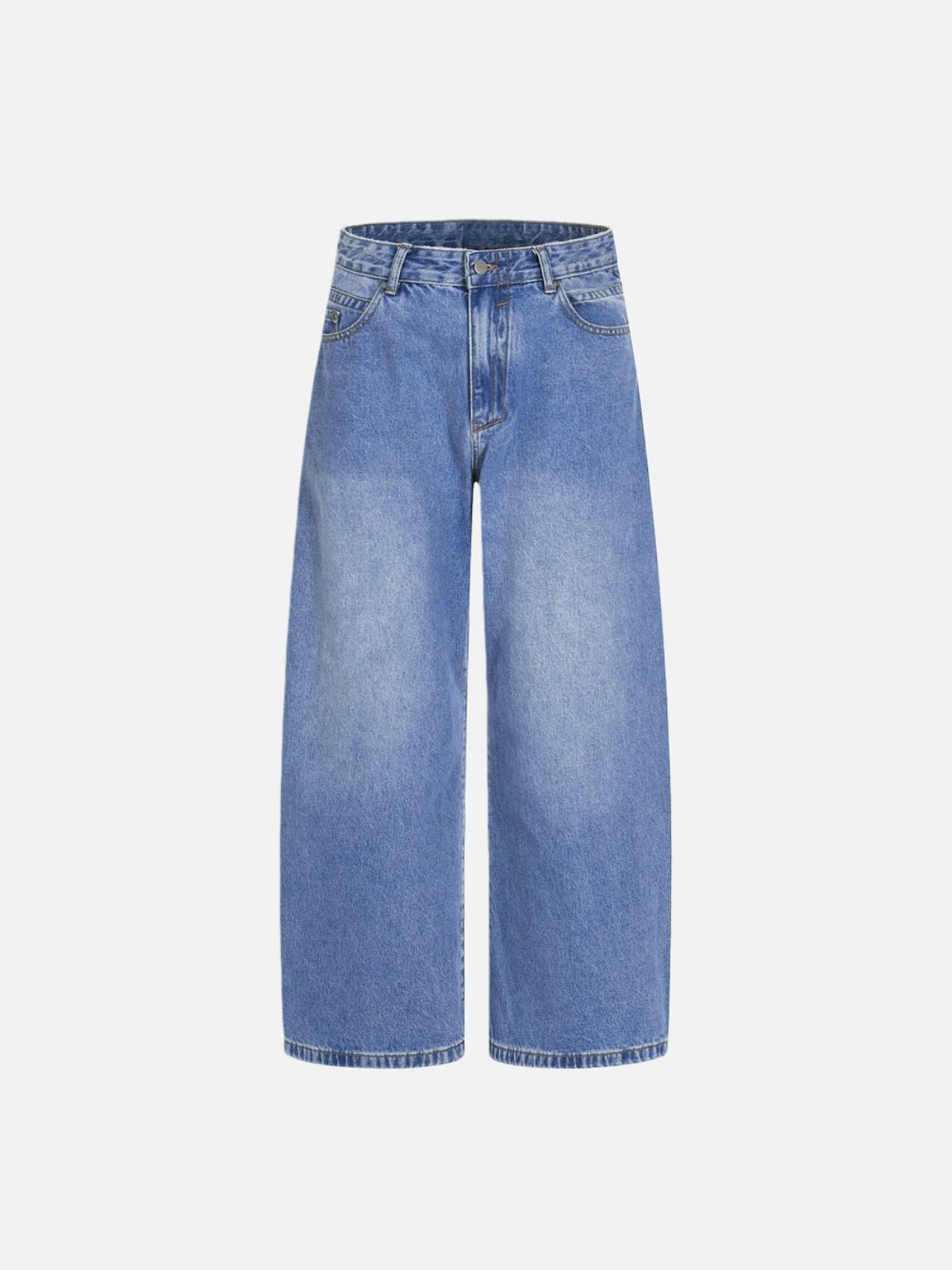 Haaura High Waist Raw Hem Super Baggy Jeans