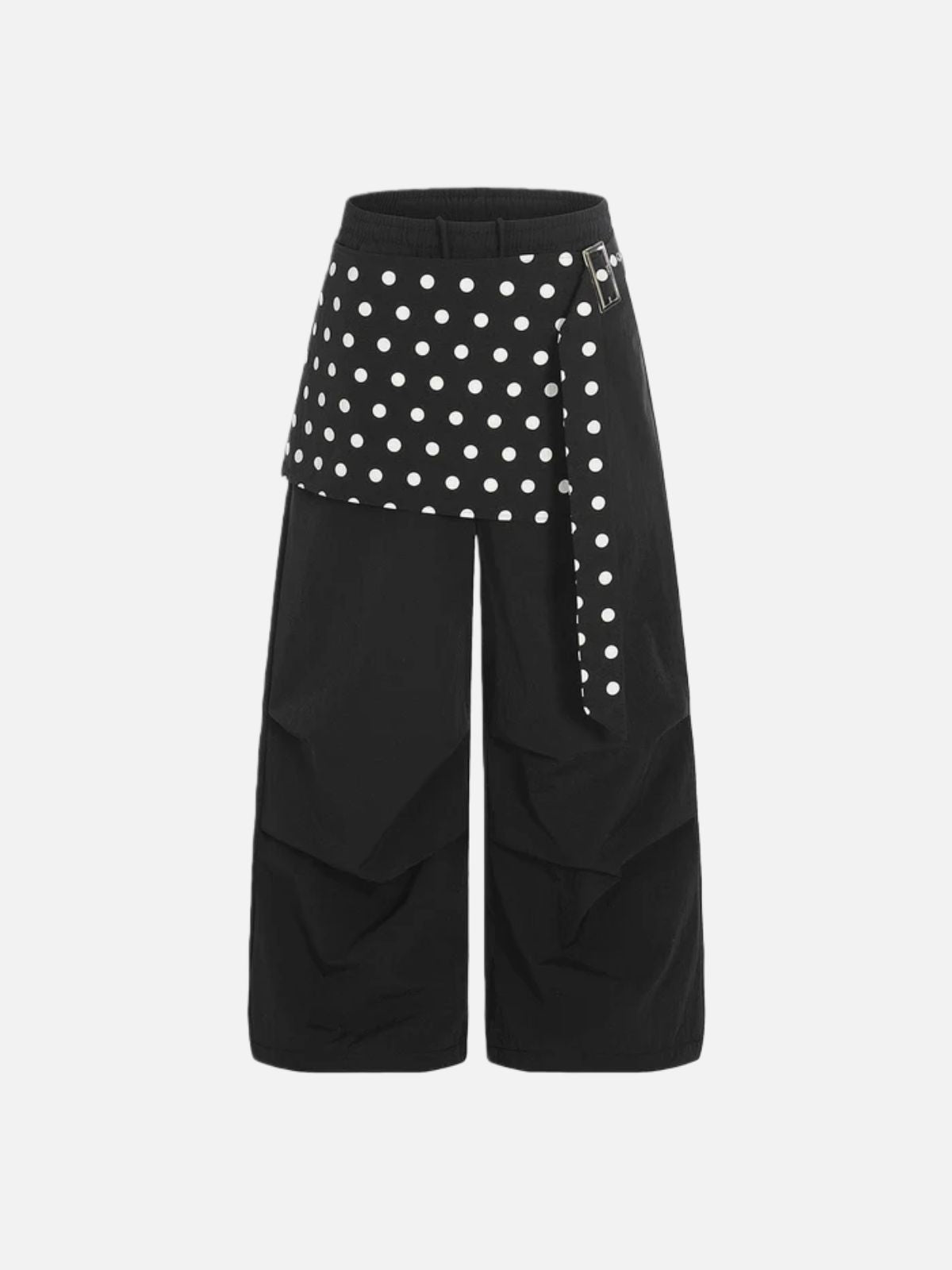 Haaura Polka Dot Panel Baggy Sweatpants