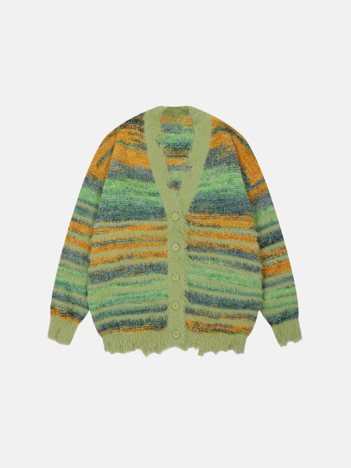 Haaura Fringe Stripe Cardigan