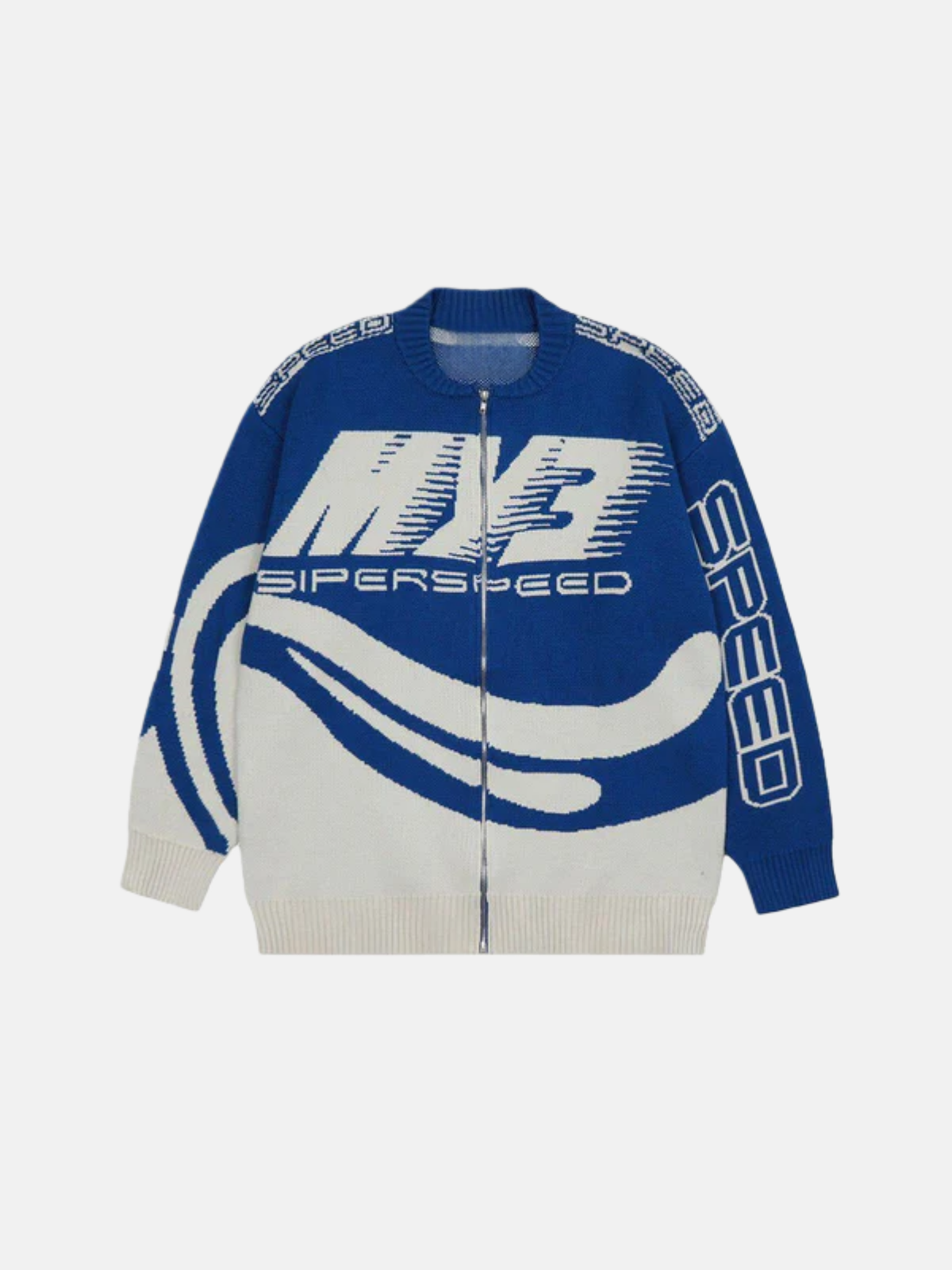 Haaura Color Block Racing Cardigan