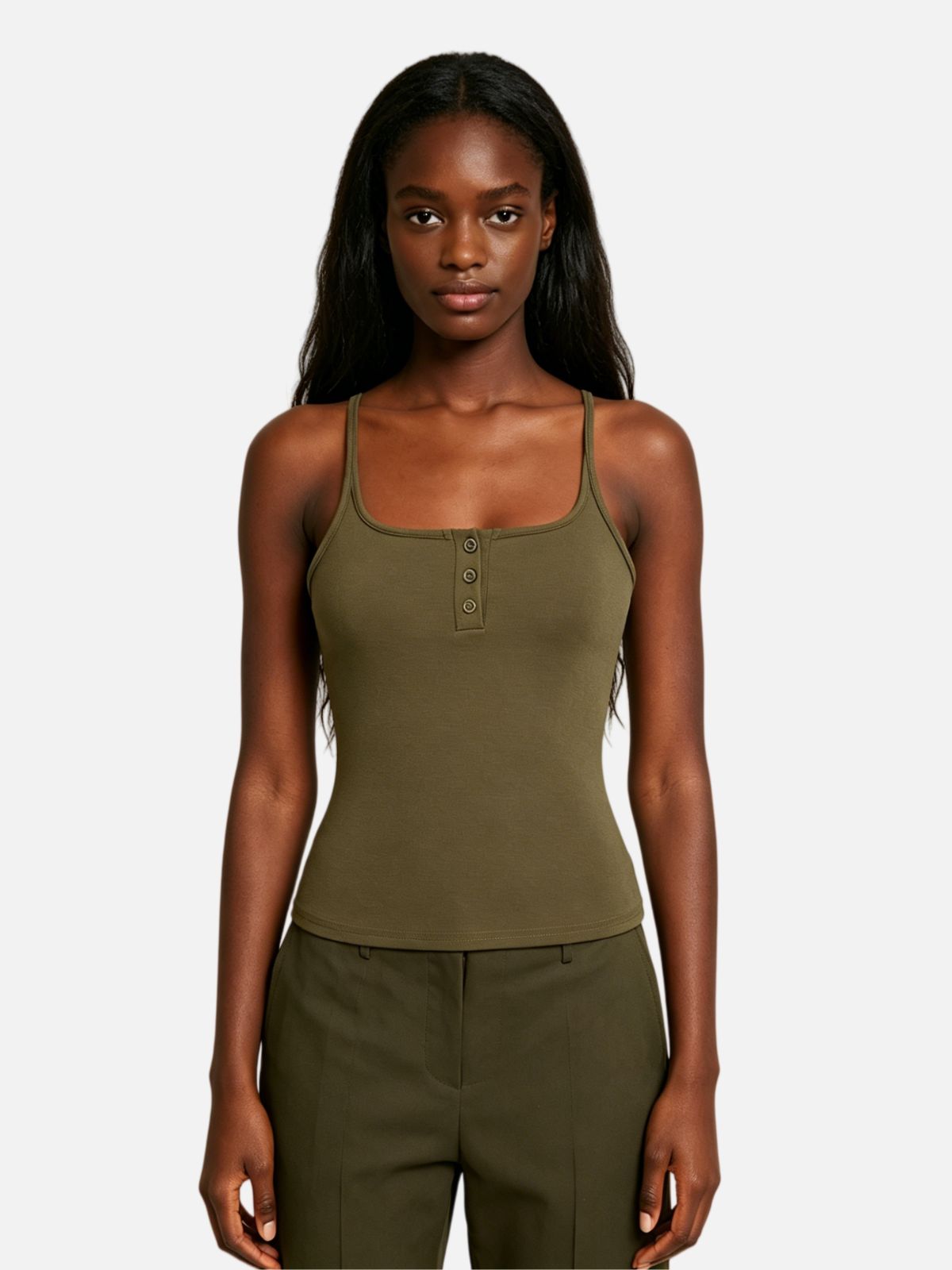 Haaura Button Cami Top