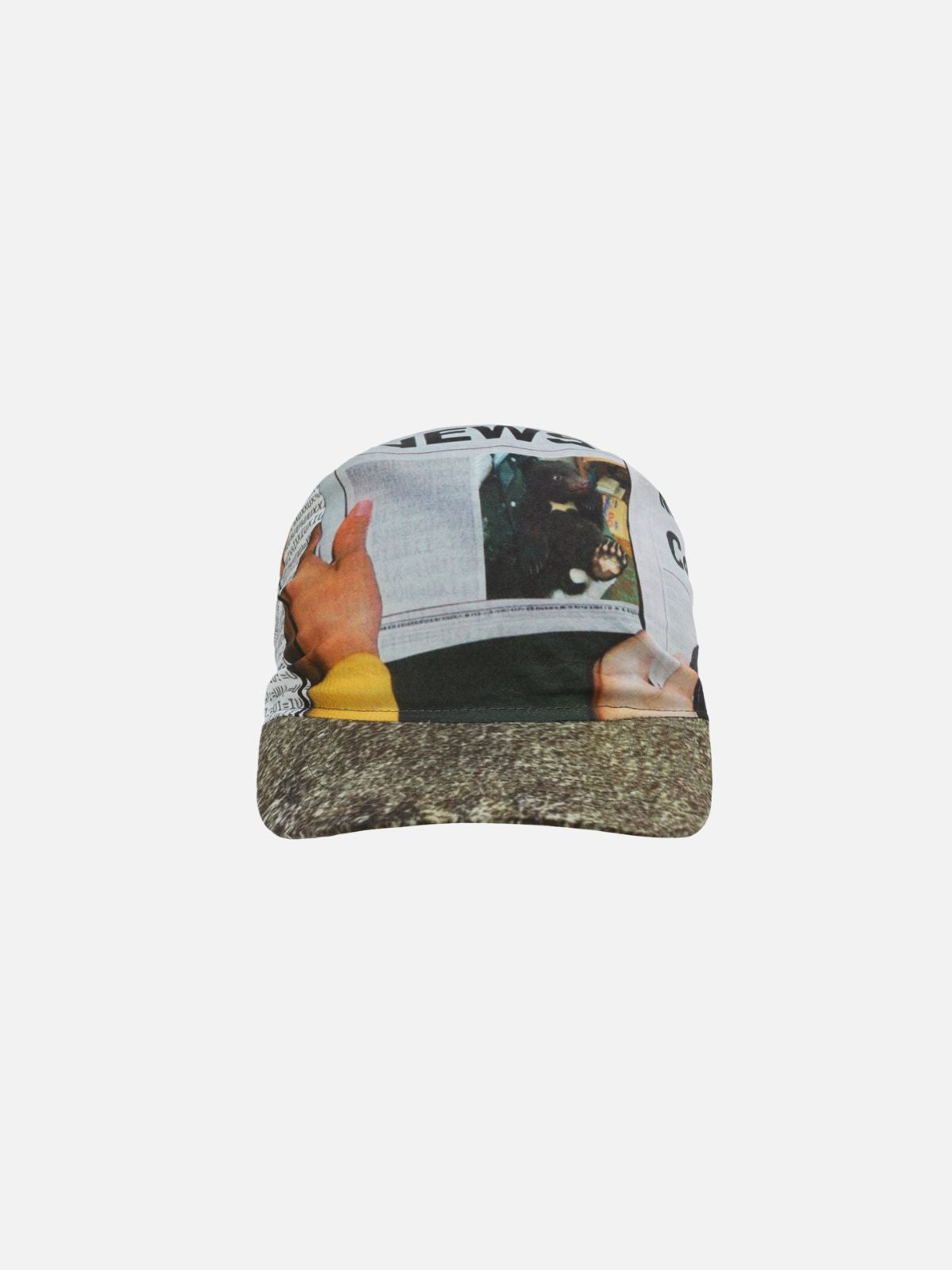 Pop Culture Newspaper Print Baseball Cap