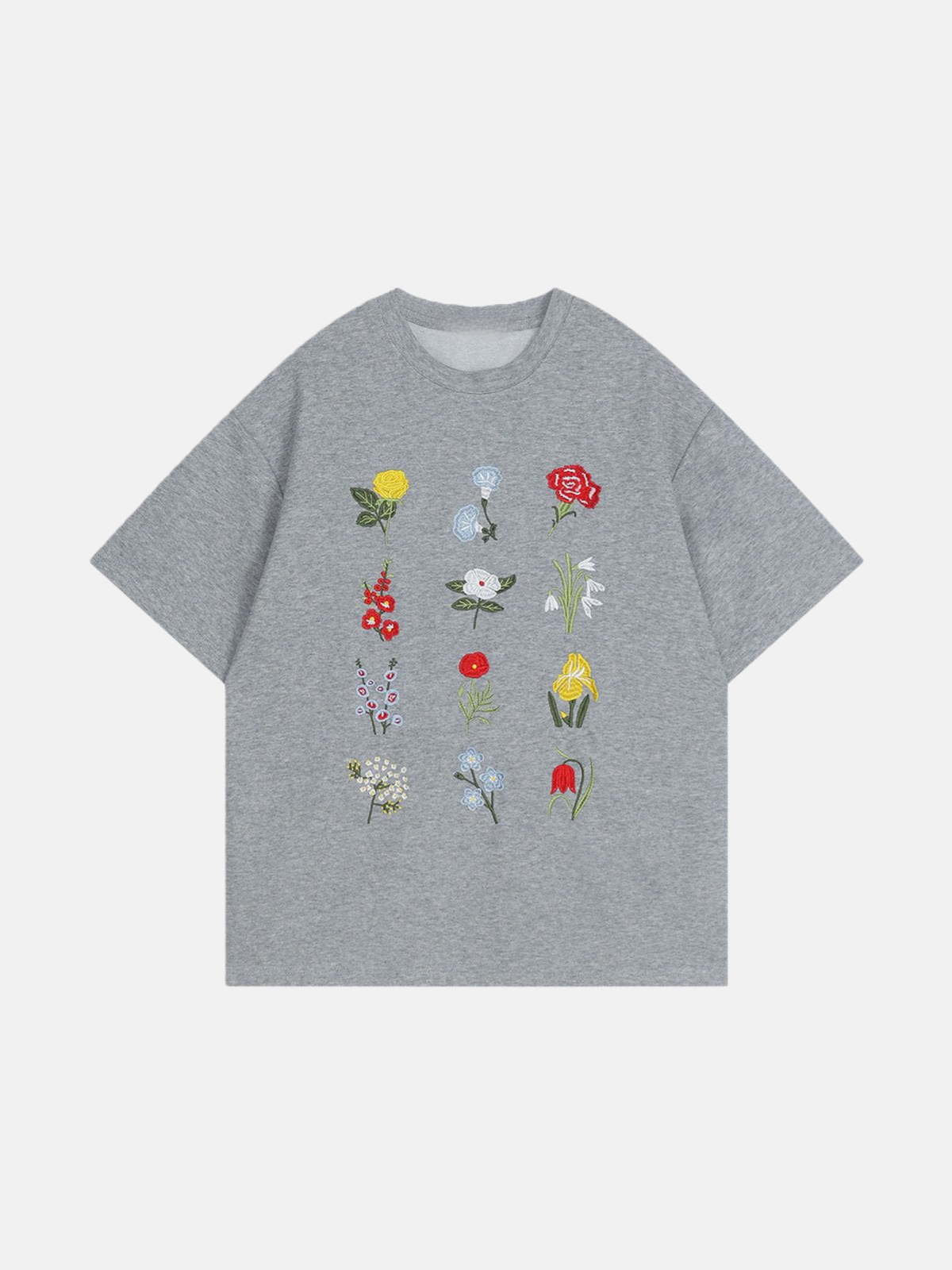 Haaura Floral Embroidery Tee