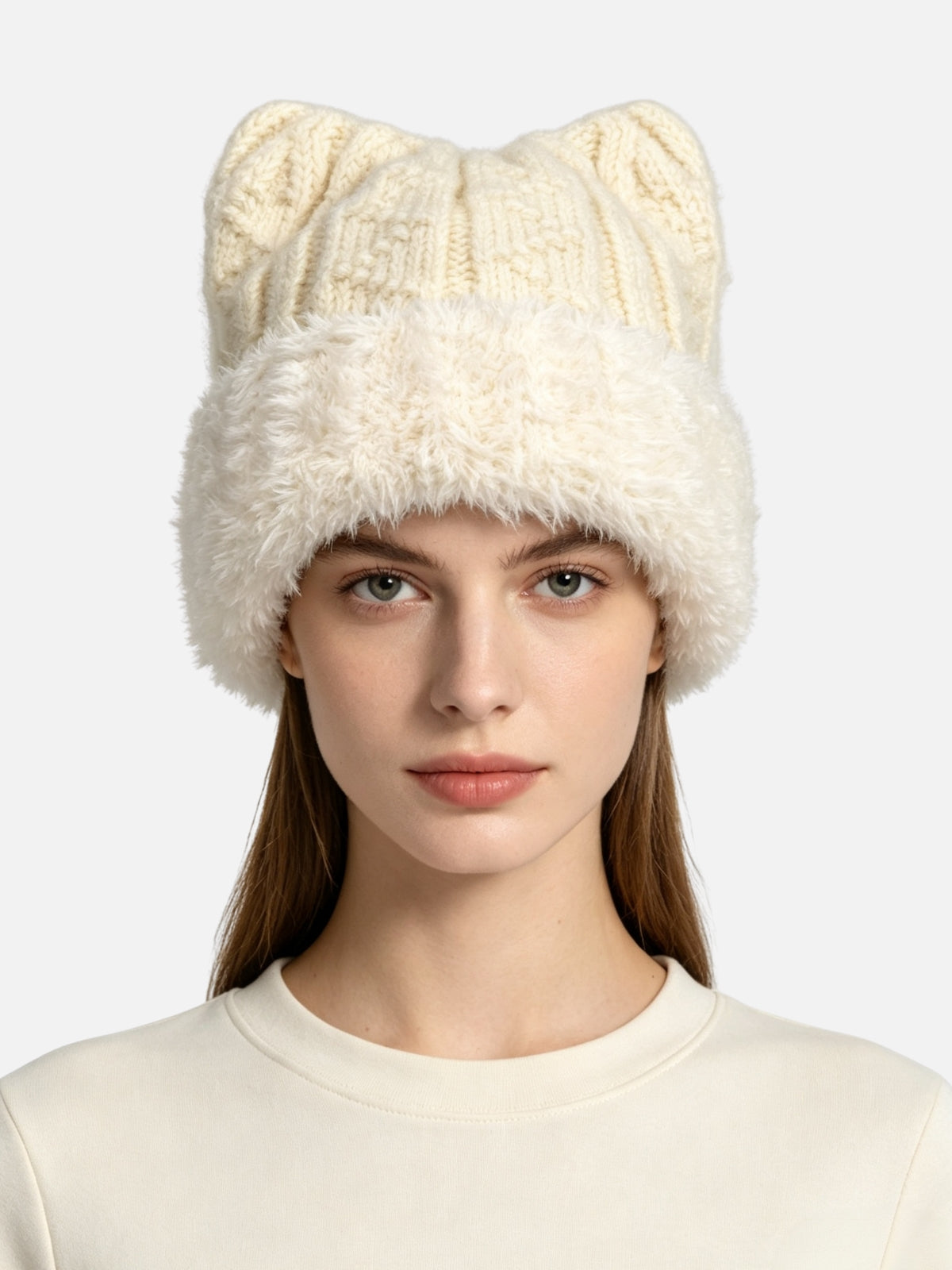 Fluffy Cat Ear Beanie